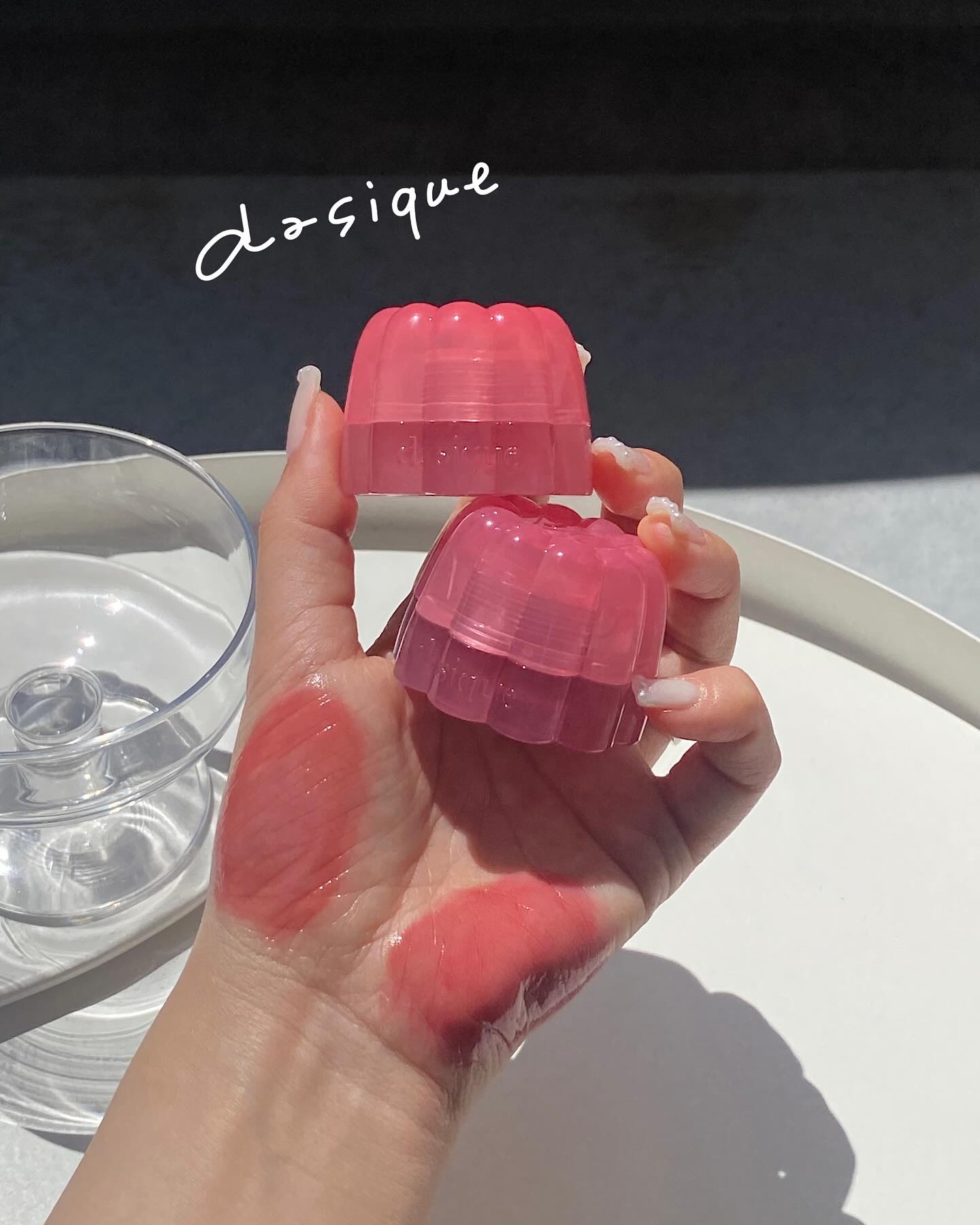 チューインググロウポット 07 グローイングロージー/dasique/口紅を使ったクチコミ（1枚目）