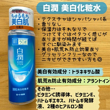 白潤 薬用美白化粧水/肌ラボ/化粧水を使ったクチコミ(4枚目)