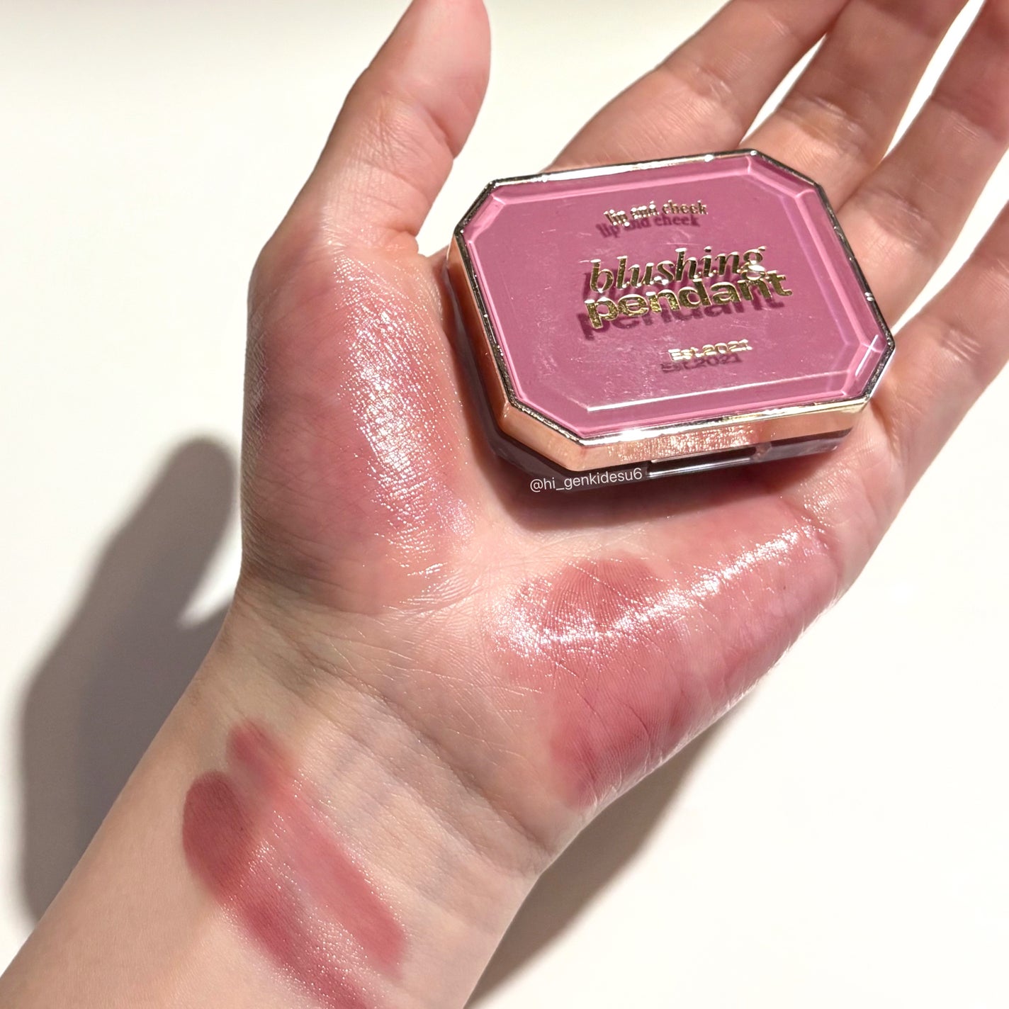 Lip &Cheek Blushing Pendant /alternativestereo/ジェル・クリームチークを使ったクチコミ(2枚目)