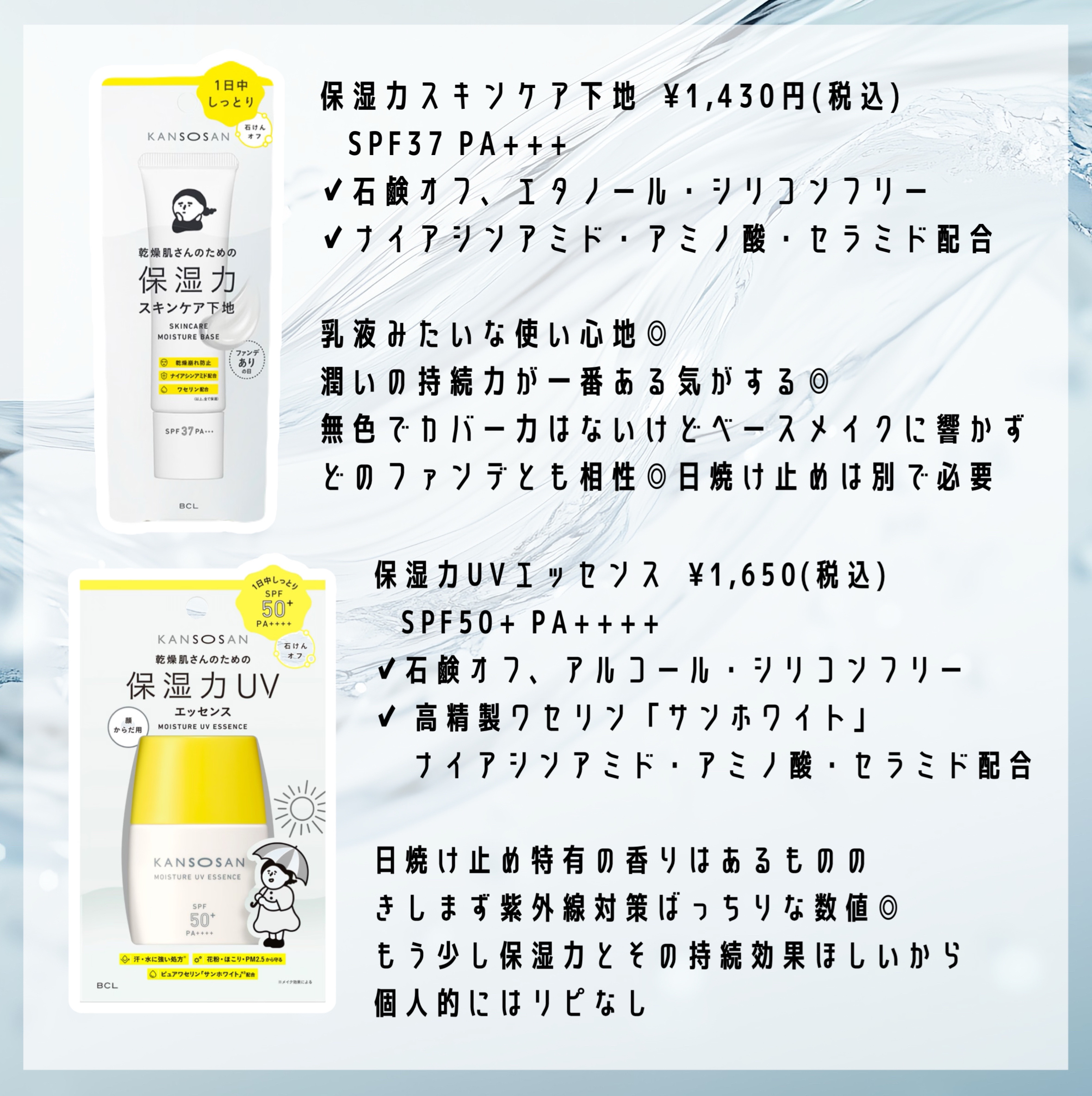 乾燥さん 保湿力スキンケア下地 シカグリーン/乾燥さん/化粧下地を使ったクチコミ（2枚目）