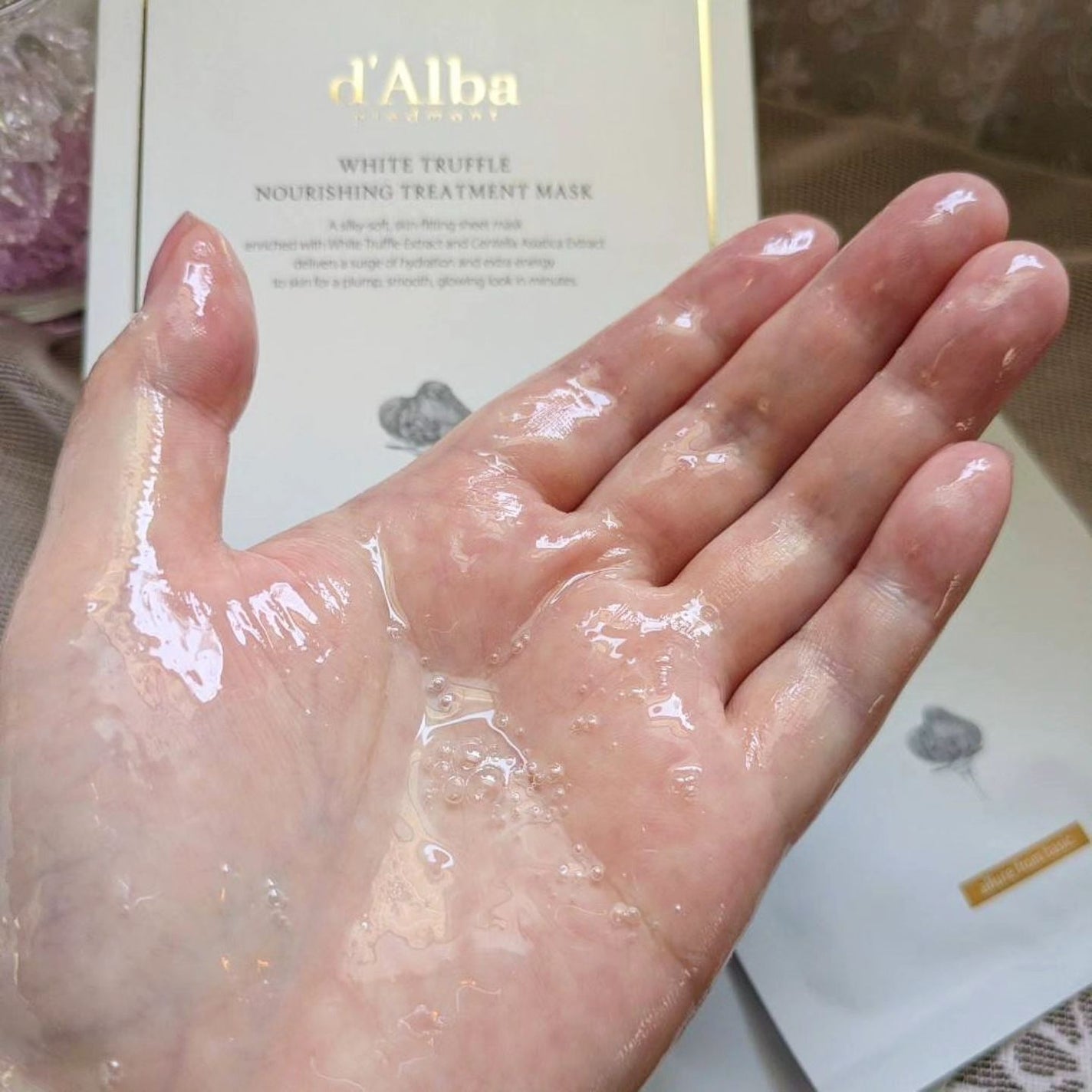 ホワイトトリュフナリシングトリートメントマスク/ダルバ/シートマスク・パックを使ったクチコミ(3枚目)
