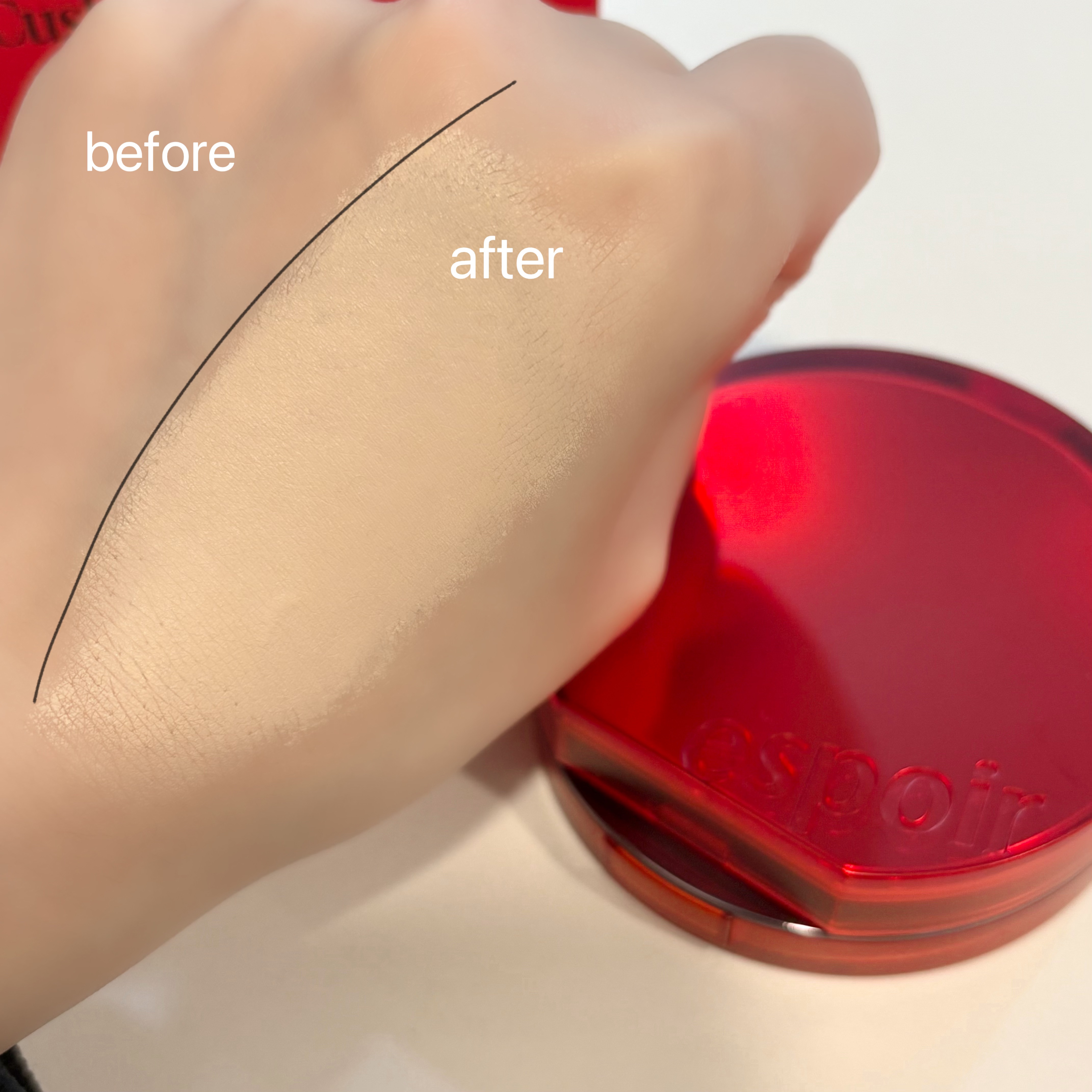 ビーベルベットカバークッション/espoir/クッションファンデーションを使ったクチコミ（3枚目）