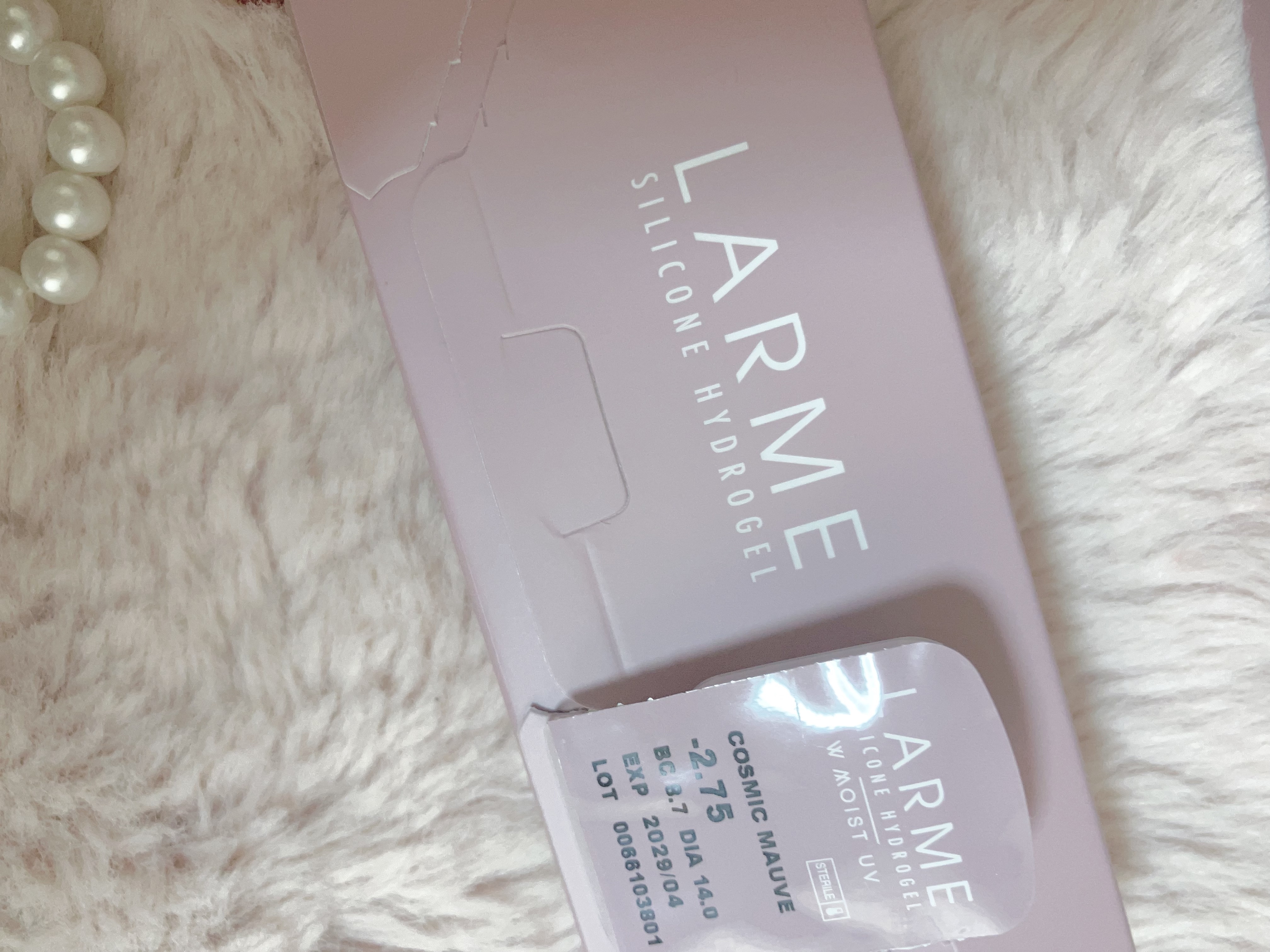 ラルム シリコーンハイドロゲル ダブルモイストUV ワンデー コズミックモーヴ/LARME/カラーコンタクトレンズを使ったクチコミ（1枚目）