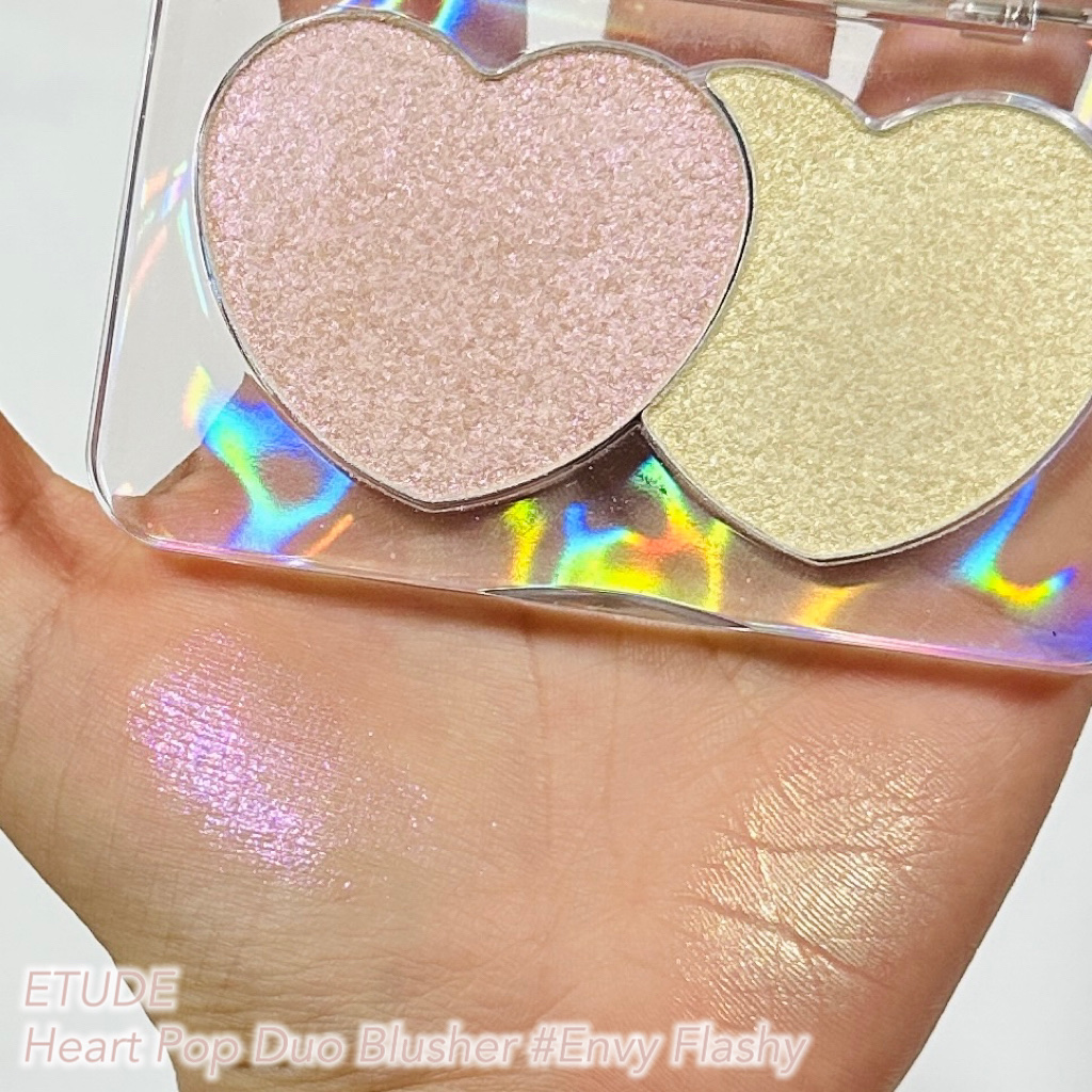 ハートポップデュオブラッシャー/ETUDE/パウダーチークを使ったクチコミ（2枚目）
