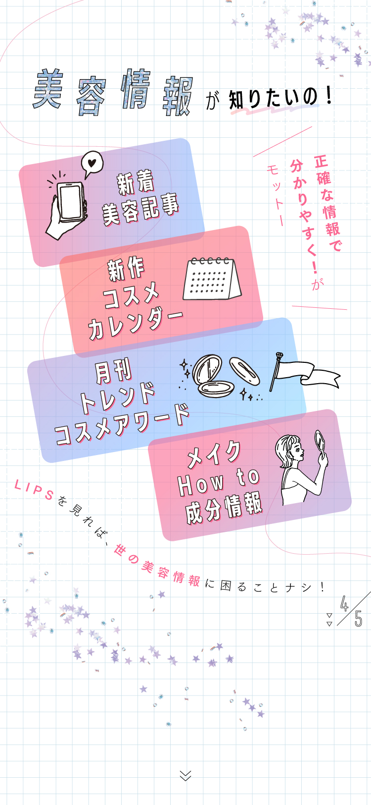 美容プラットフォーム【LIPS】を最大限楽しもう！使い方やLIPSでできること。の画像