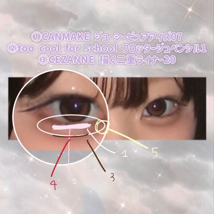 ジューシーピュアアイズ/キャンメイク/アイシャドウパレットを使ったクチコミ(2枚目)