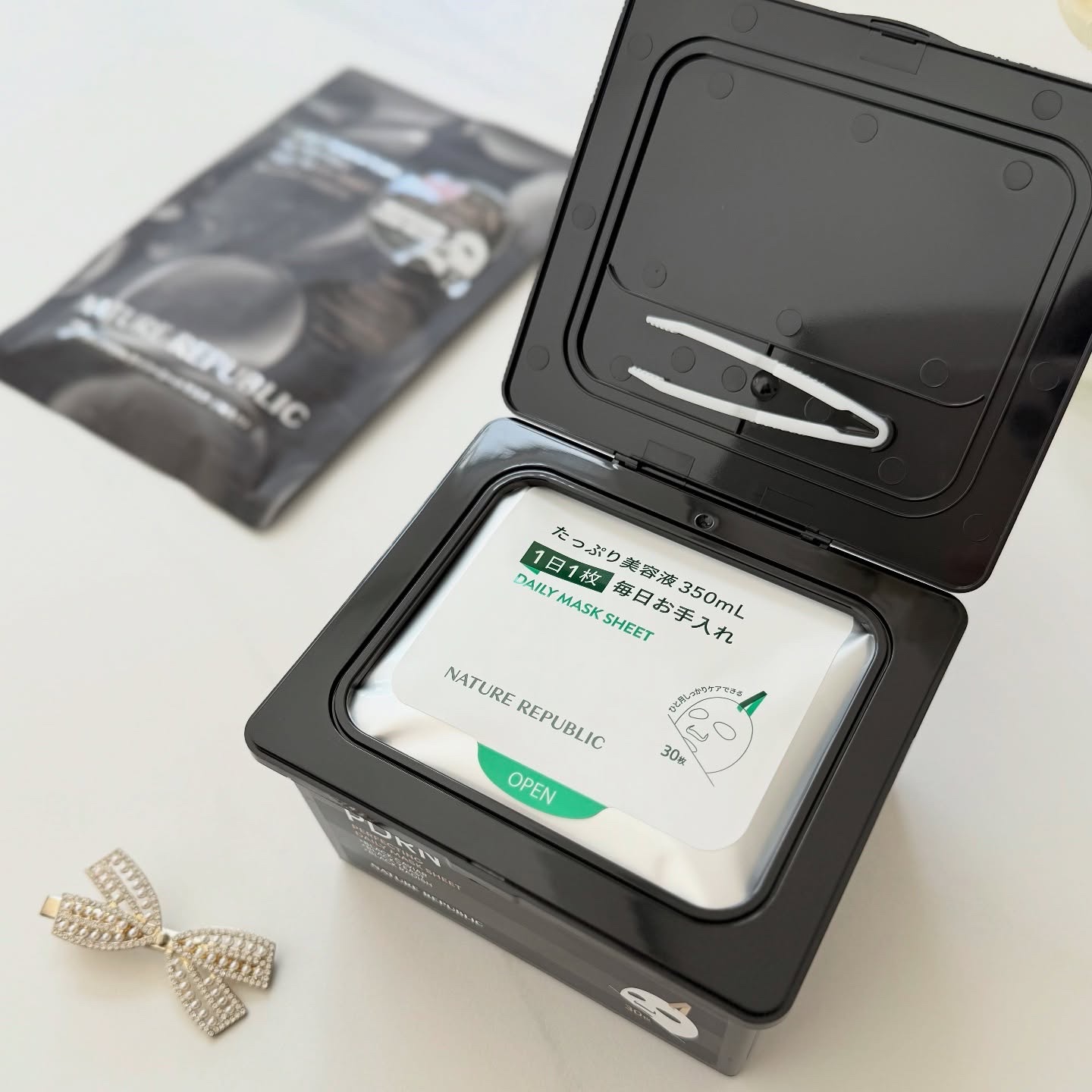 ブラックPDRN デイリーシートマスク/ネイチャーリパブリック/シートマスク・パックを使ったクチコミ（2枚目）