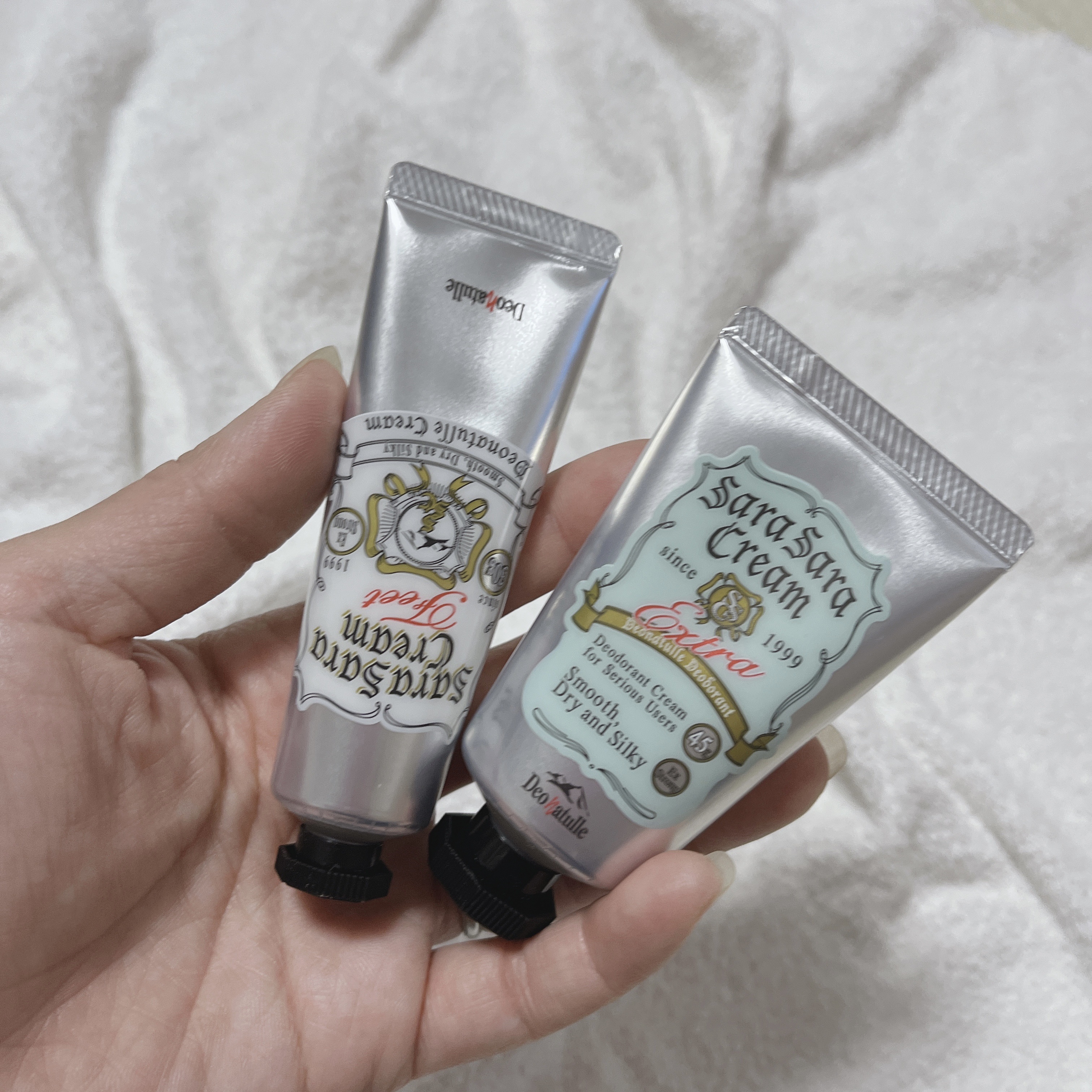 薬用足指さらさらクリーム/デオナチュレ/デオドラント・制汗剤を使ったクチコミ（1枚目）