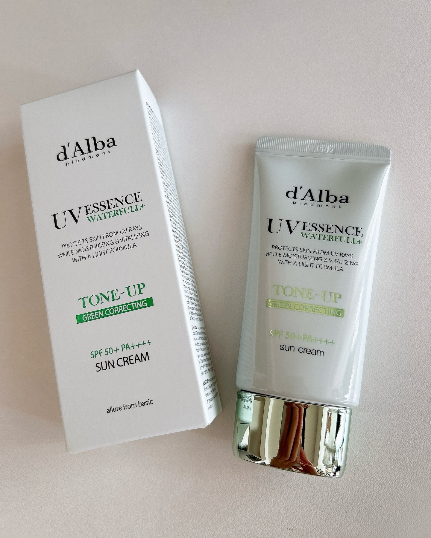 クリーンティーツリーリポソームトーンアップサンクリーム（グリーン）/ダルバ/日焼け止めクリームを使ったクチコミ（3枚目）