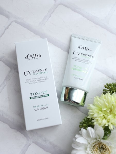 クリーンティーツリーリポソームトーンアップサンクリーム(グリーン)/ダルバ/日焼け止めクリームを使ったクチコミ(1枚目)