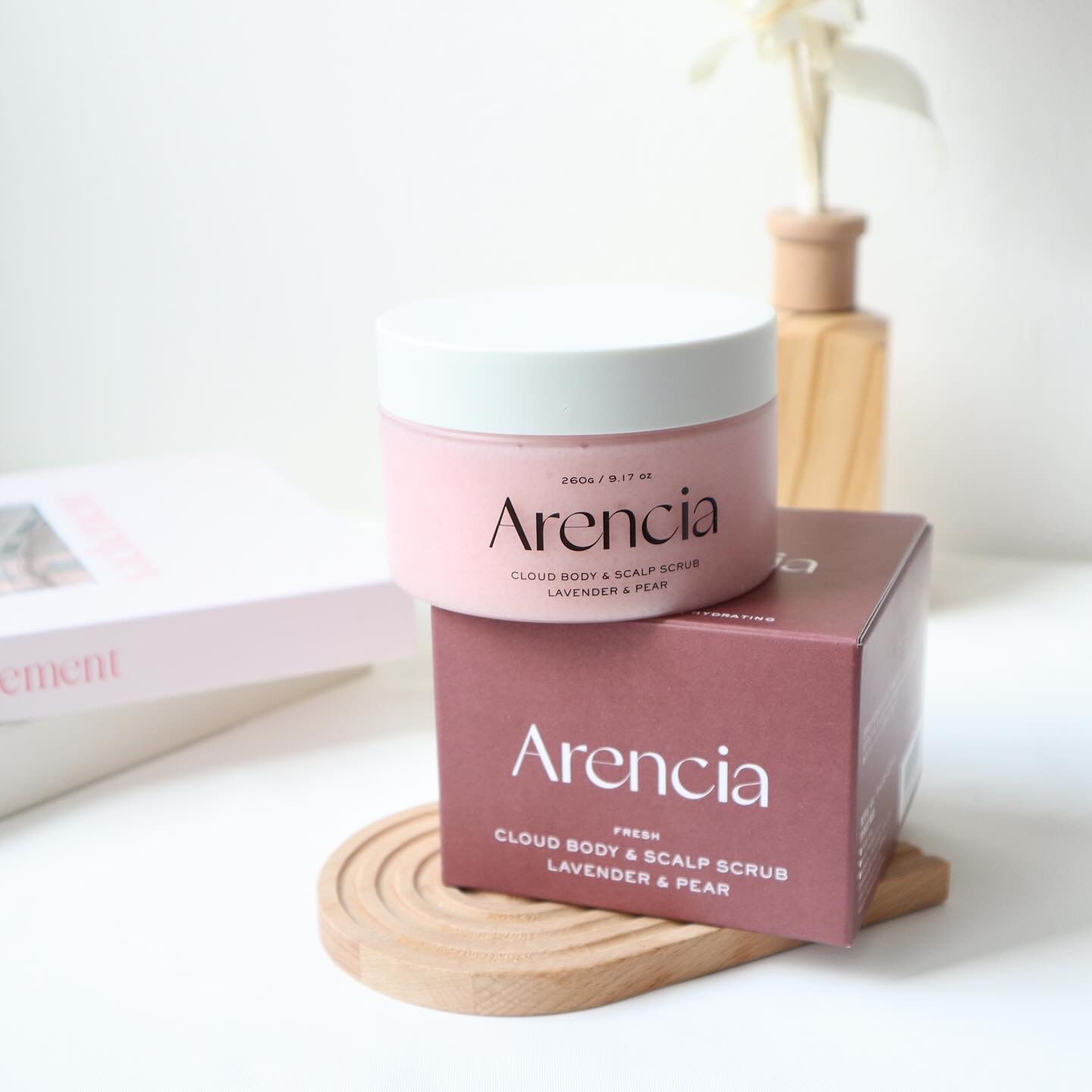 フレッシュクラウドスクラブ ラベンダー&ペア/アレンシア/ボディスクラブを使ったクチコミ（1枚目）