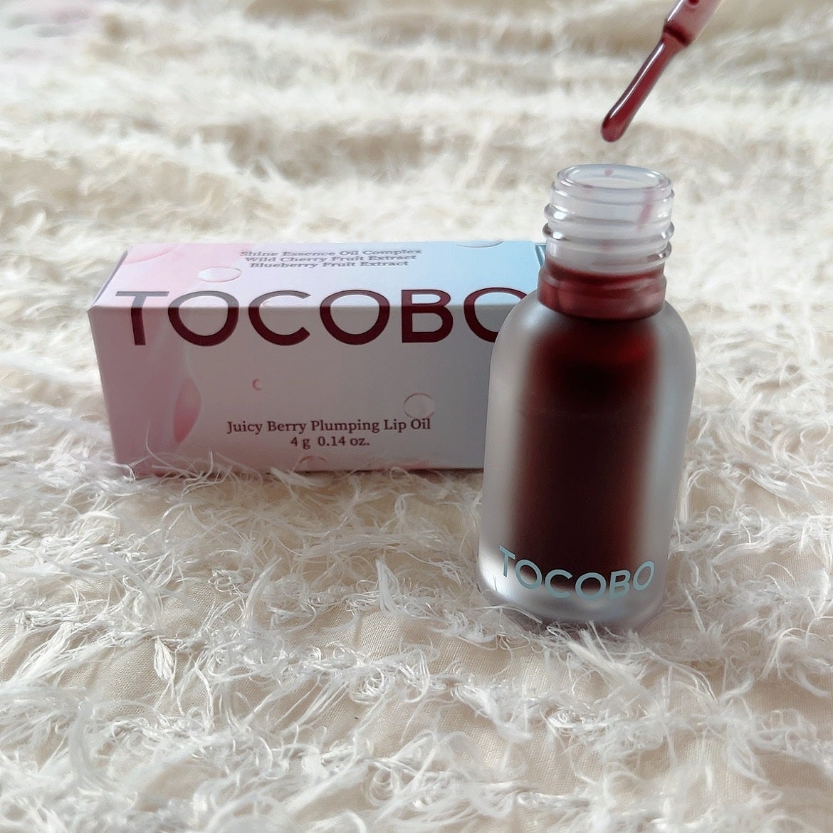ジューシーベリープランピングリップオイル/TOCOBO/リップグロスを使ったクチコミ(3枚目)
