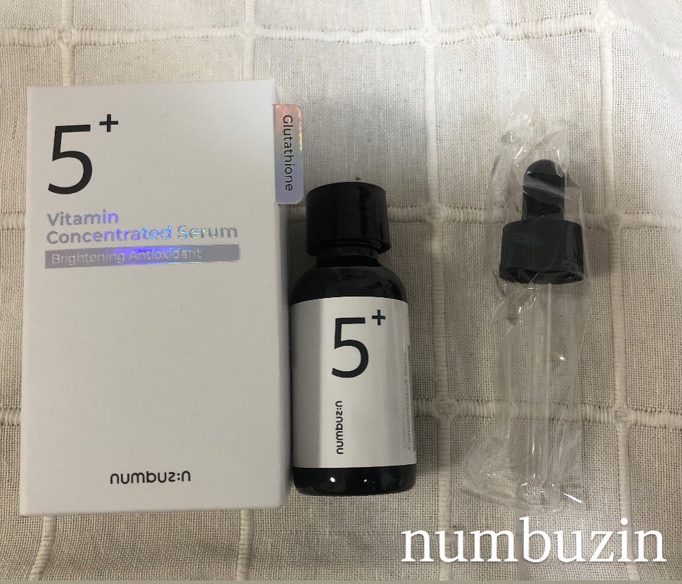5番 白玉グルタチオンＣ美容液/numbuzin/美容液を使ったクチコミ（2枚目）