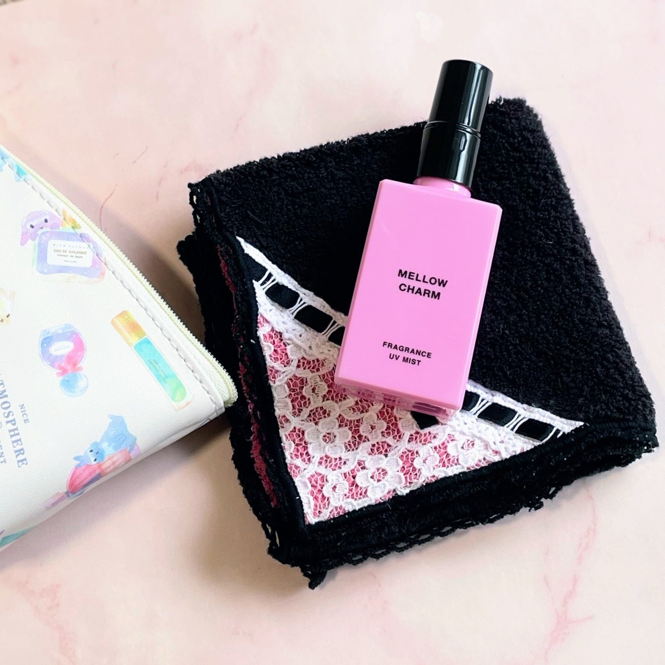 メロウチャーム フレグランスUVミスト ラッキーピンクフラワー/MELLOW CHARM/香水(その他)を使ったクチコミ(4枚目)