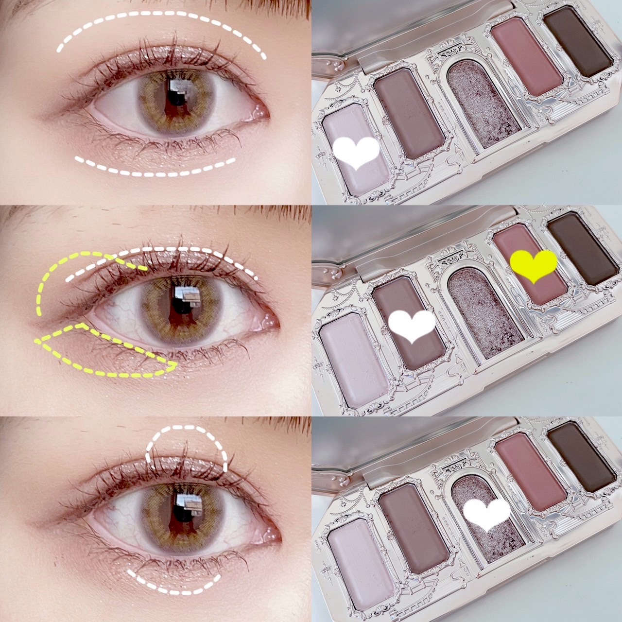 FlowerKnows 月光人魚 アイシャドウパレット 04 試してみた月光人魚シリーズ ジュエリーアイズ FlowerKnowsの人気色