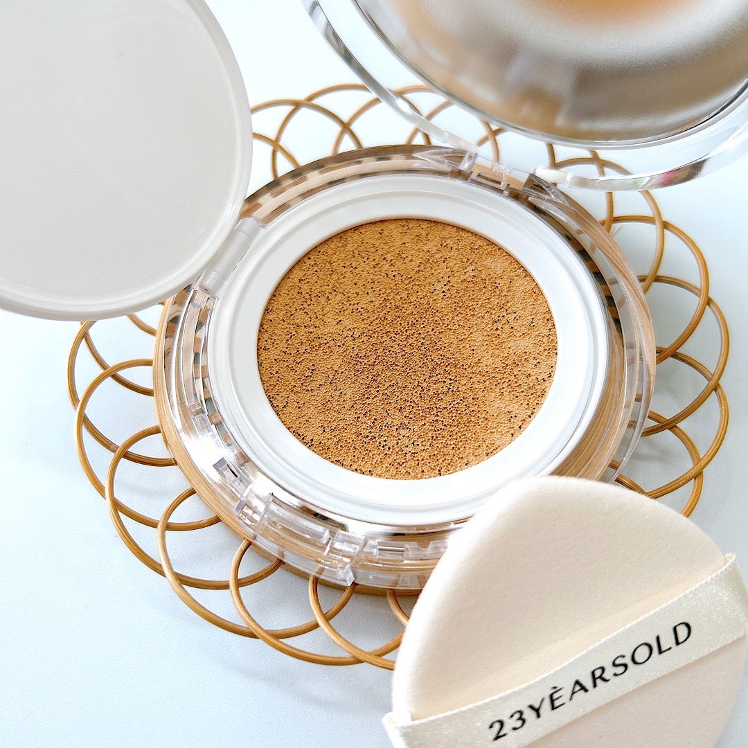 ハートリーフシーンカバークッション/23years old/クッションファンデーションを使ったクチコミ(2枚目)