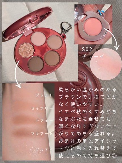 フィー ポケットアイパレット/fwee/アイシャドウパレットを使ったクチコミ(3枚目)