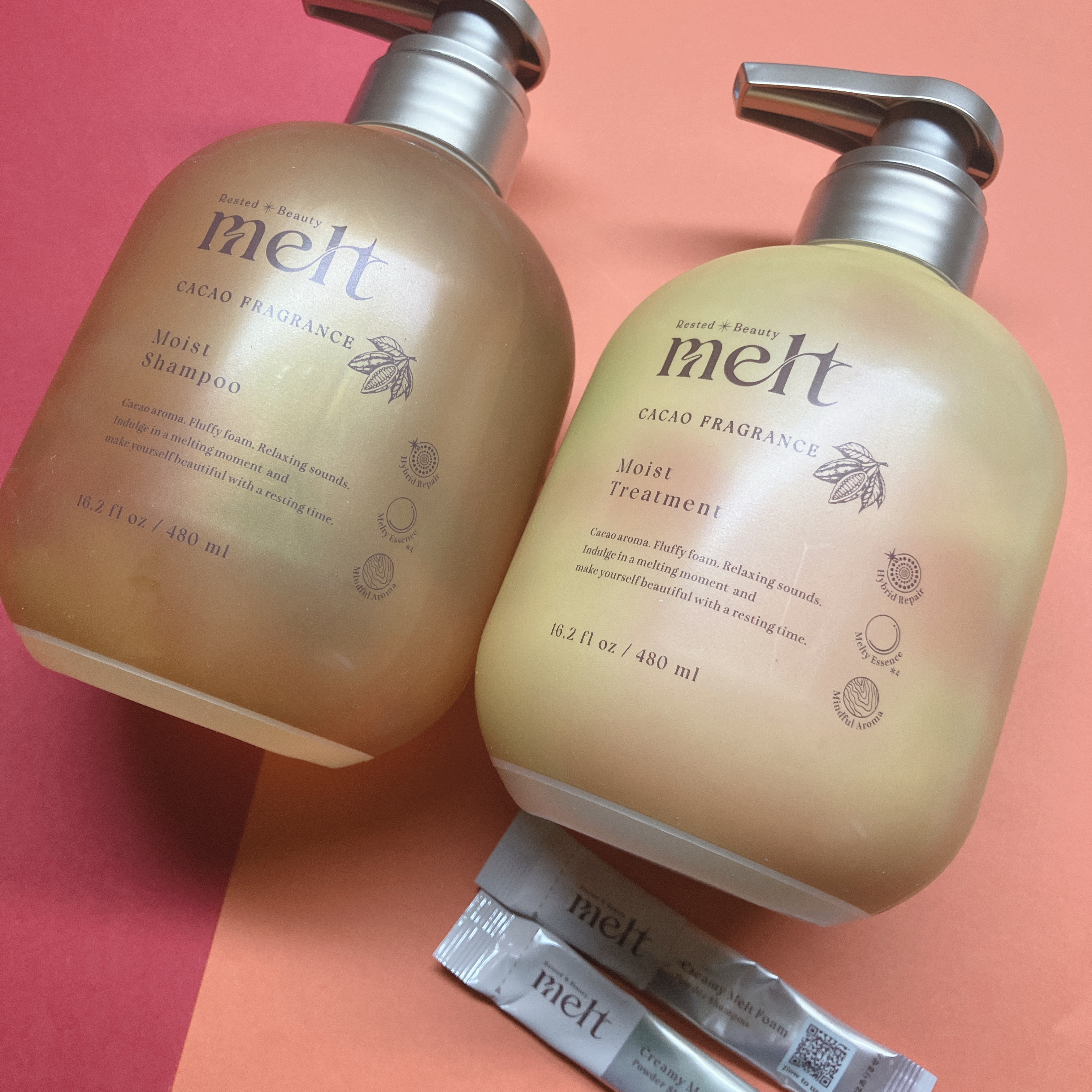 sweet melt collectionメルト　モイストシャンプー ＆ モイストトリートメント カカオフレグランス/melt/市販シャンプーを使ったクチコミ（1枚目）