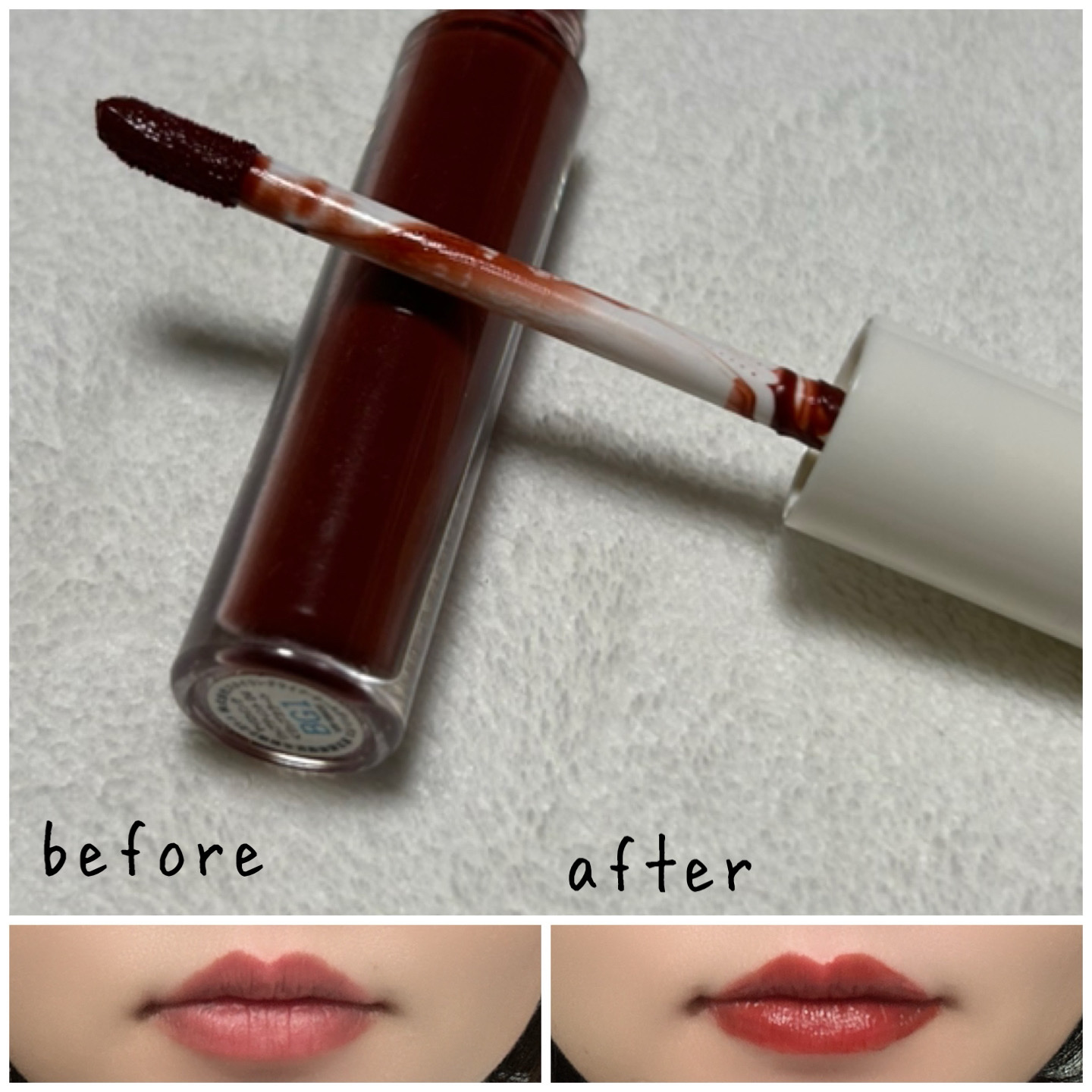 カラーフォーミーリップティント/myroink/リップティントを使ったクチコミ（3枚目）