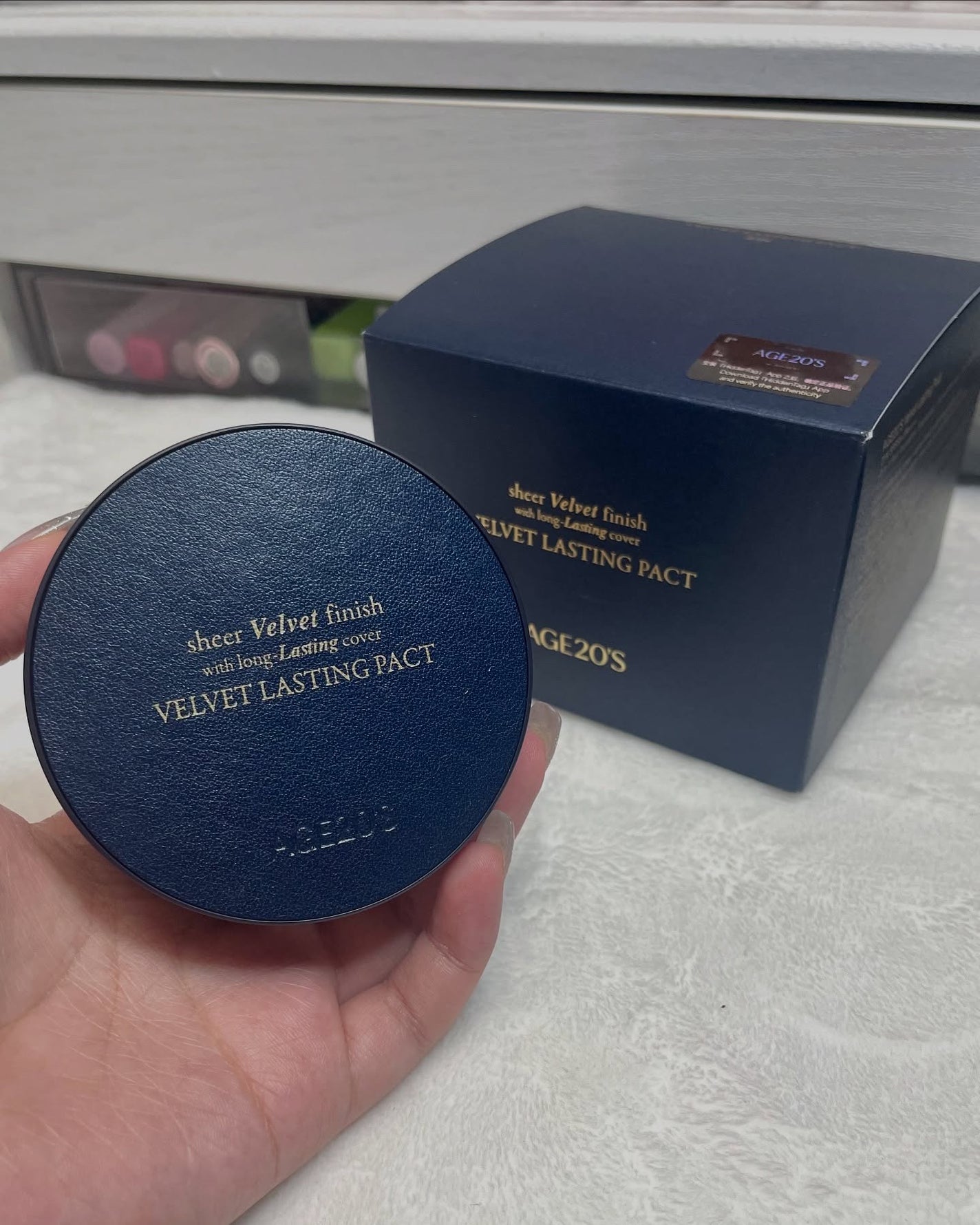 ヴェルヴェットラスティングパクト/AGE20’s/その他ファンデーションを使ったクチコミ(6枚目)