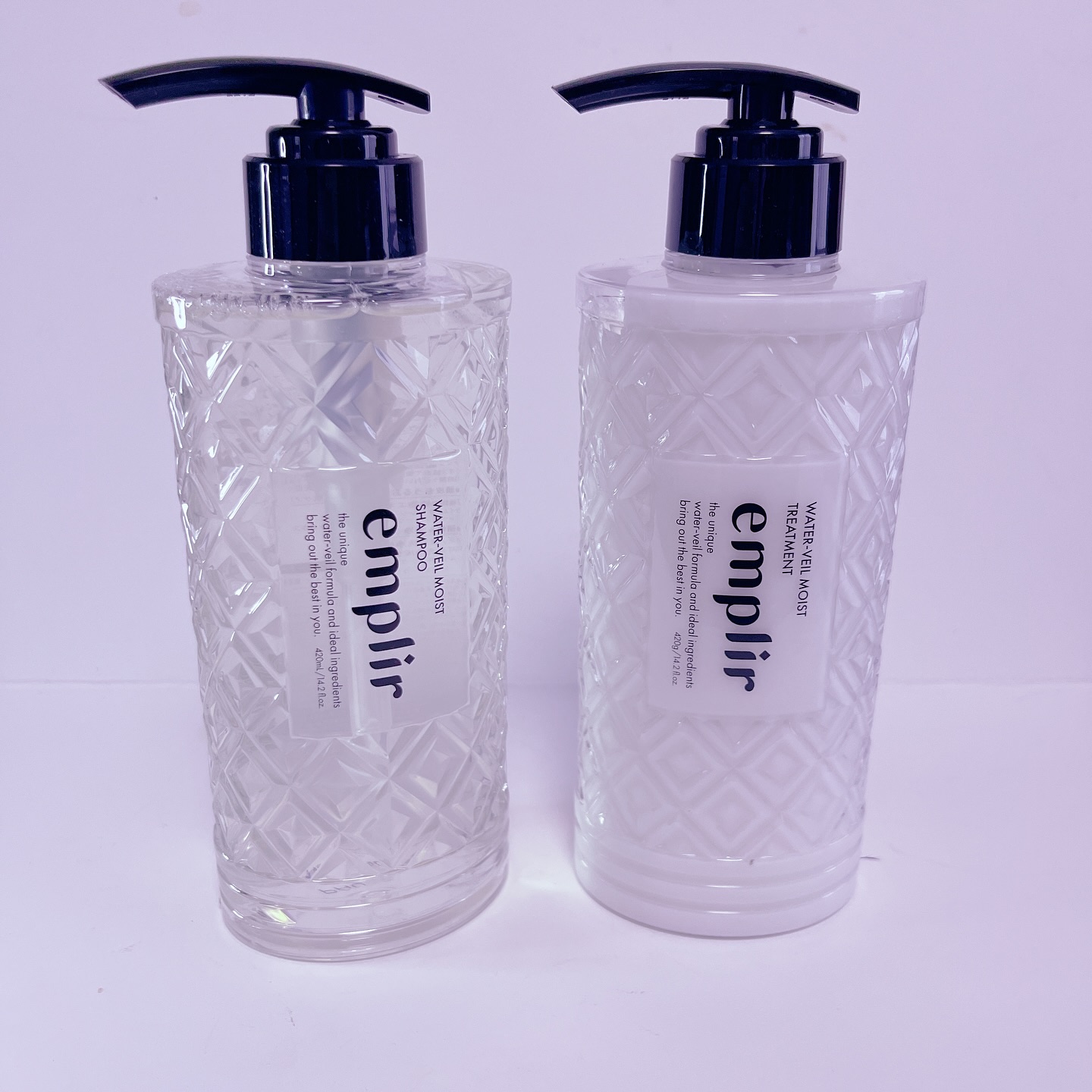 ウォーターベール　モイストシャンプー／トリートメント/emplir/市販シャンプーを使ったクチコミ（1枚目）