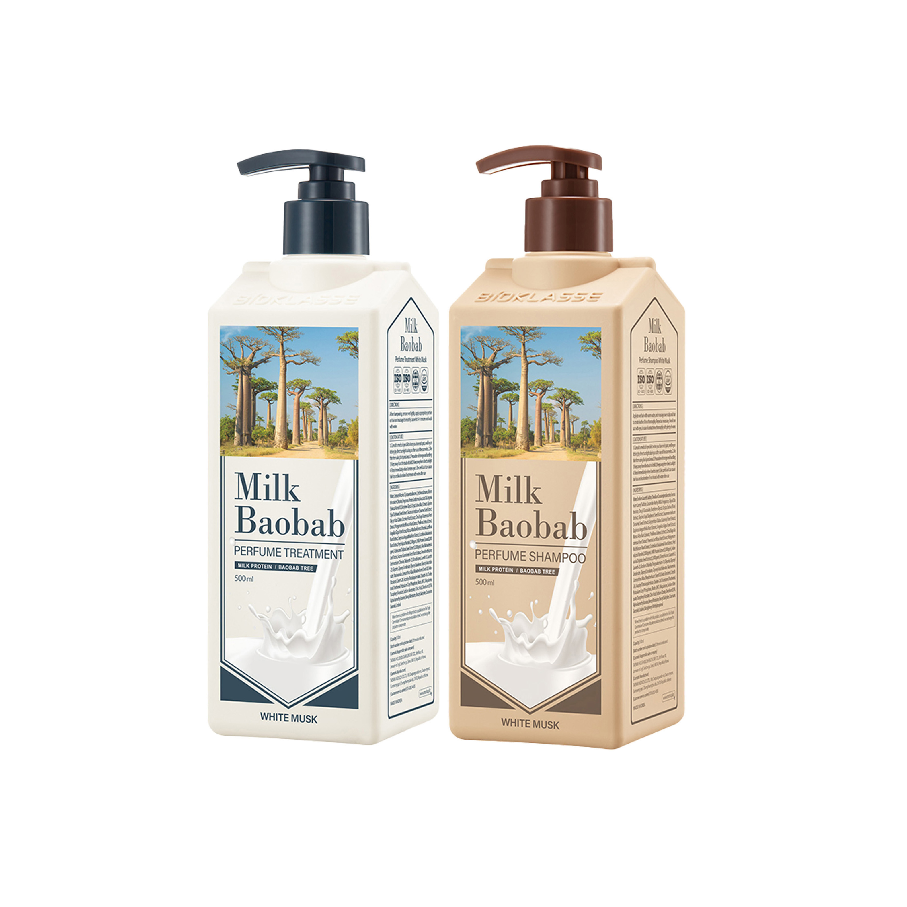 ミルクバオバブパフュームシャンプーu0026トリートメント1000ml ホワイトムスク | ミルクバオバブ公式シャンプー (ホワイトソープ, 500ml