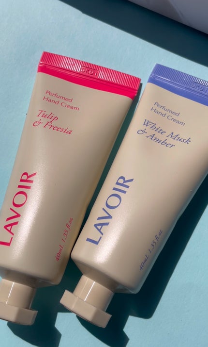 パフュームハンドクリーム ホワイトムスク&アンバー/LAVOIR/ハンドクリームを使ったクチコミ(1枚目)