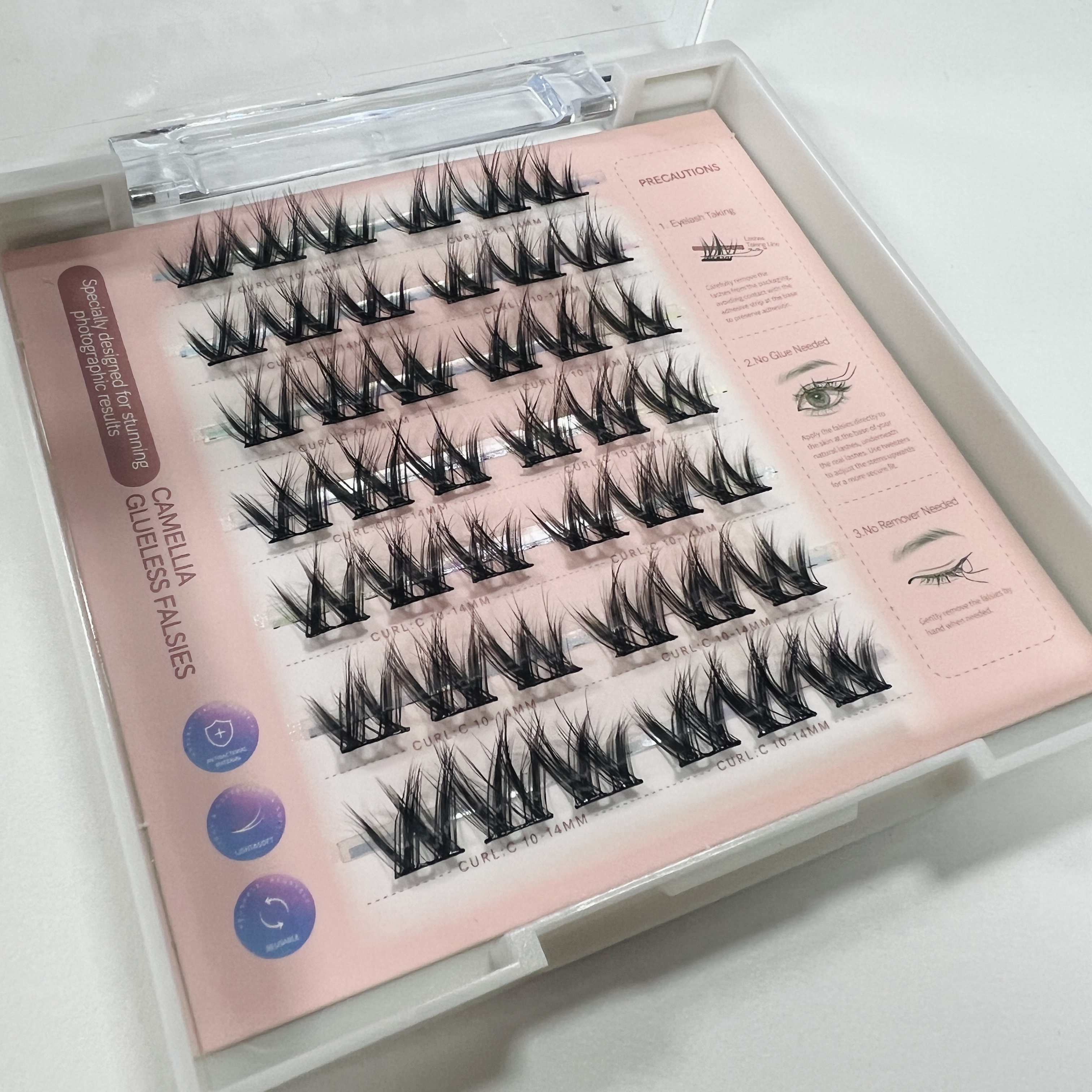 つけまつげ のり不要/MLEN DIARY/つけまつげを使ったクチコミ（3枚目）