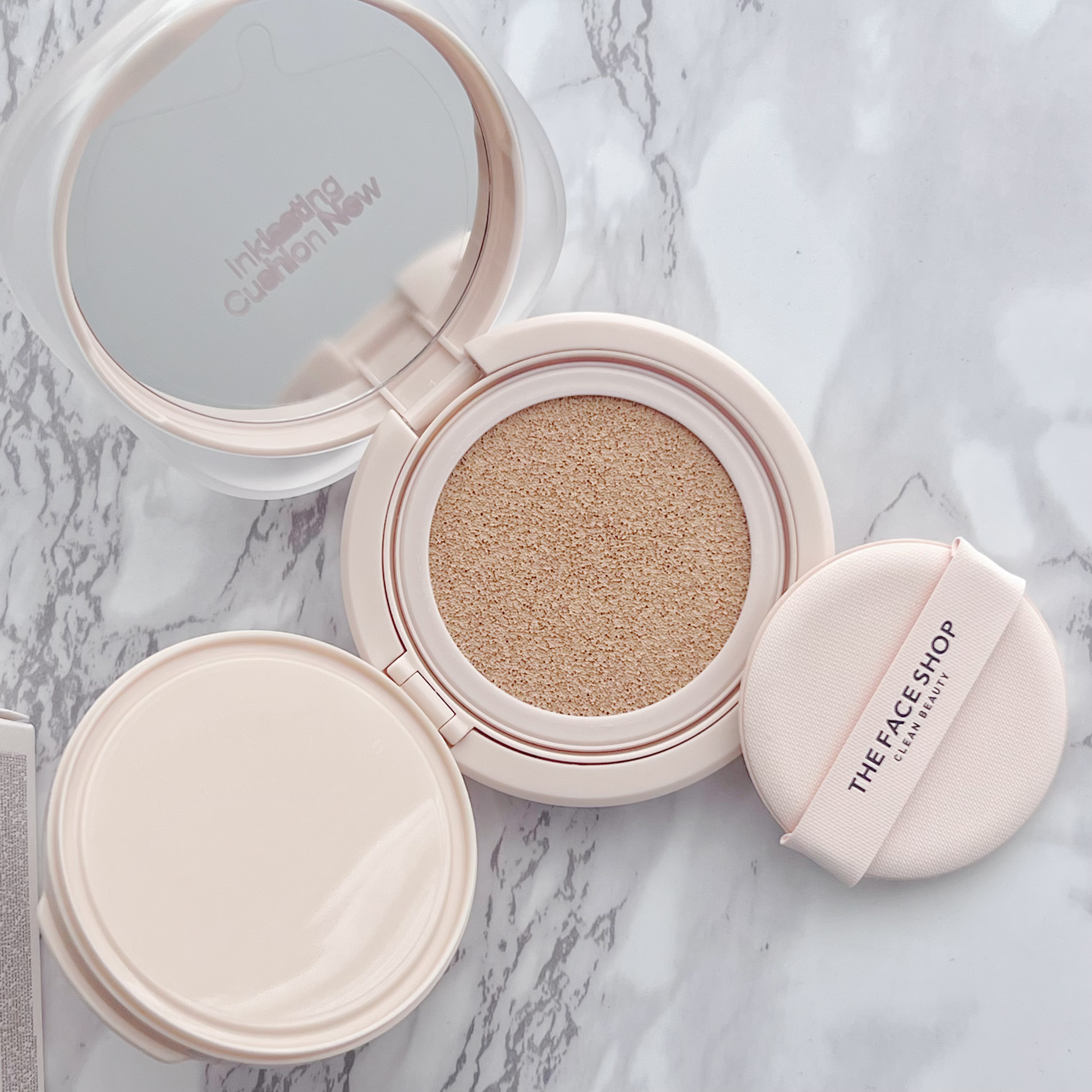 インクラスティングクッションファンデーション/THE FACE SHOP/クッションファンデーションを使ったクチコミ（3枚目）