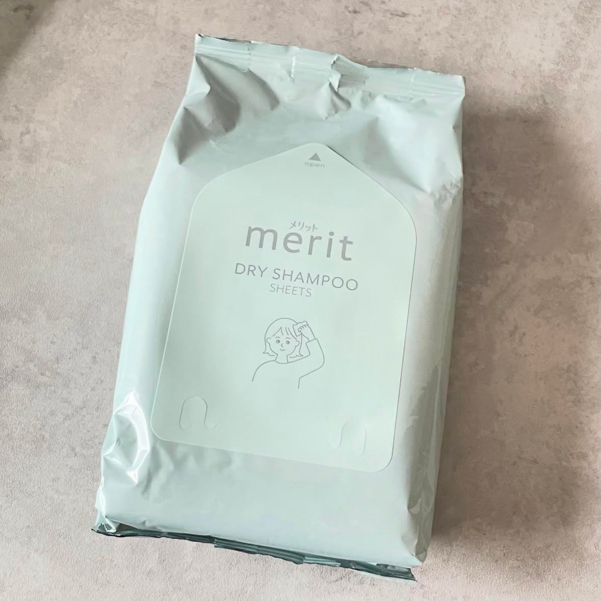 メリット ドライシャンプーシート すっきり爽快タイプ/メリット/ドライシャンプーを使ったクチコミ(2枚目)