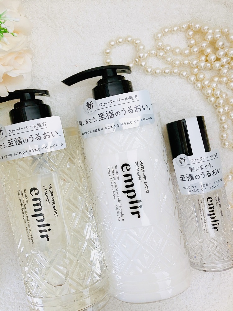 ウォーターベール　モイストシャンプー／トリートメント/emplir/市販シャンプーを使ったクチコミ（1枚目）