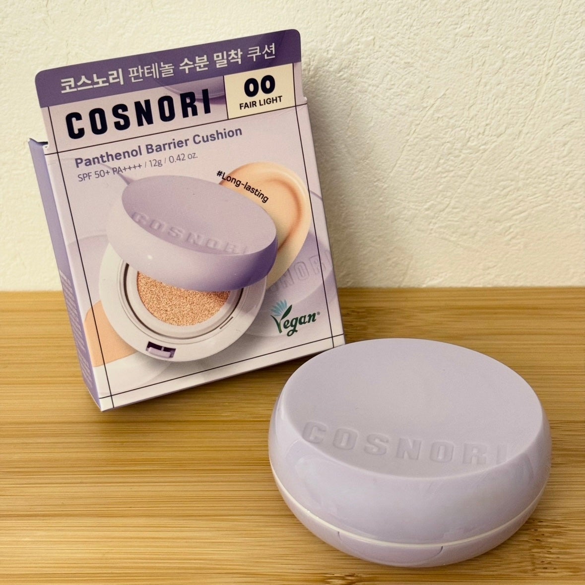 パンテノールバリアクッション/COSNORI/クッションファンデーションを使ったクチコミ(1枚目)