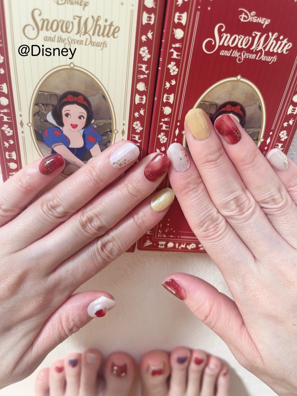 ハンド＆ペディキュアセット Disney collection/ohora/ネイルシールを使ったクチコミ（1枚目）