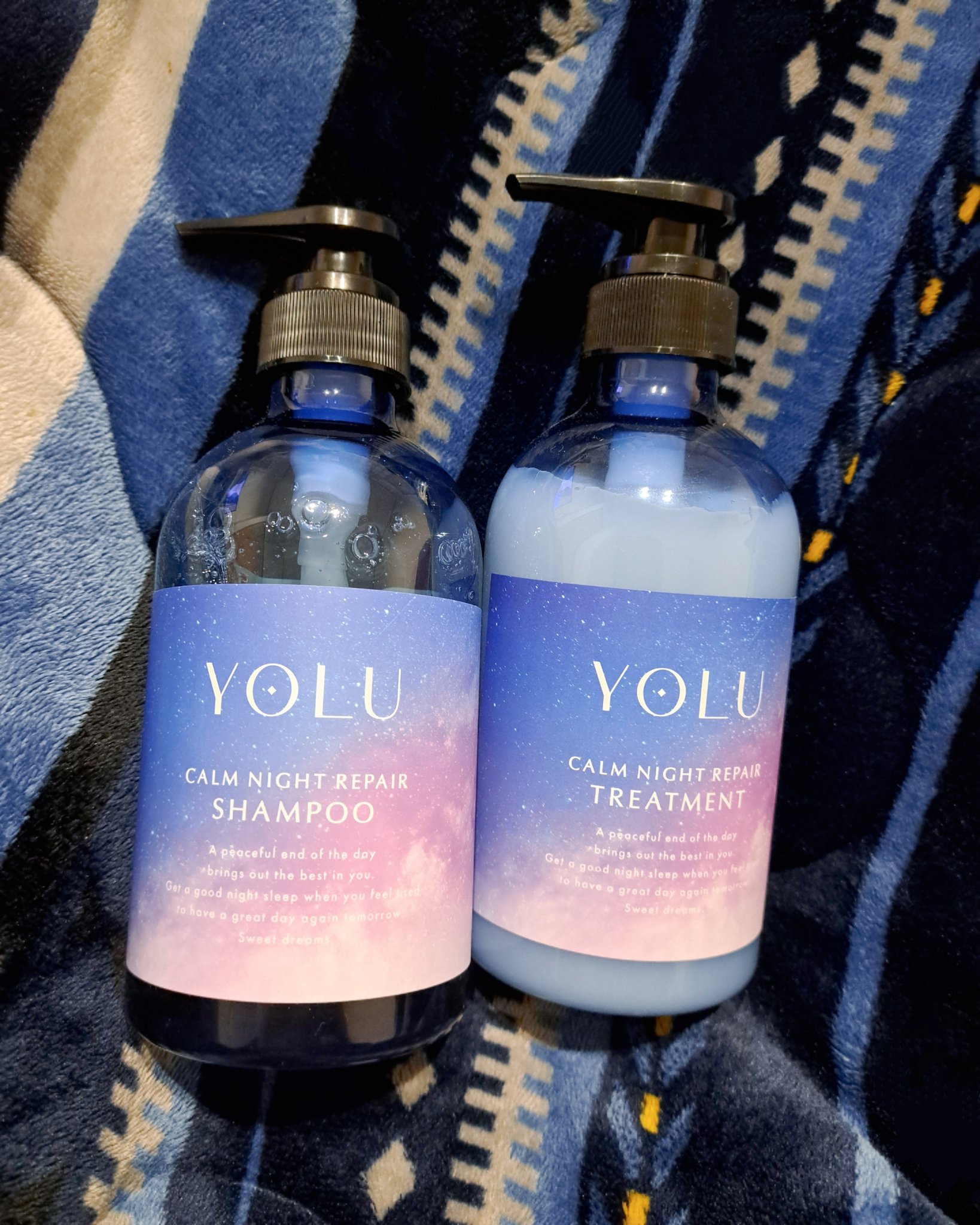 カームナイトリペアシャンプー／トリートメント/YOLU/シャンプー・コンディショナーを使ったクチコミ（2枚目）
