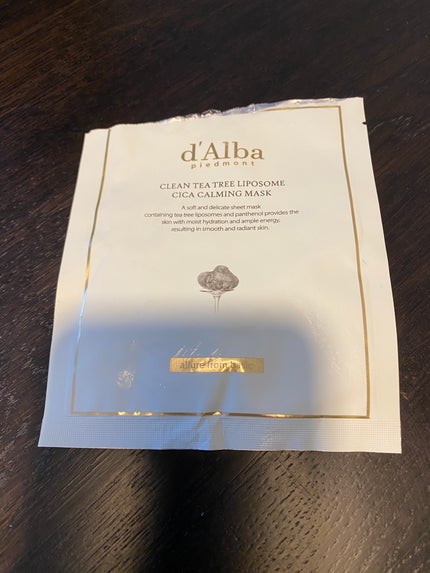 クリーンティーツリーリポソーム シカカーミングマスク/ダルバ/シートマスク・パックを使ったクチコミ(1枚目)