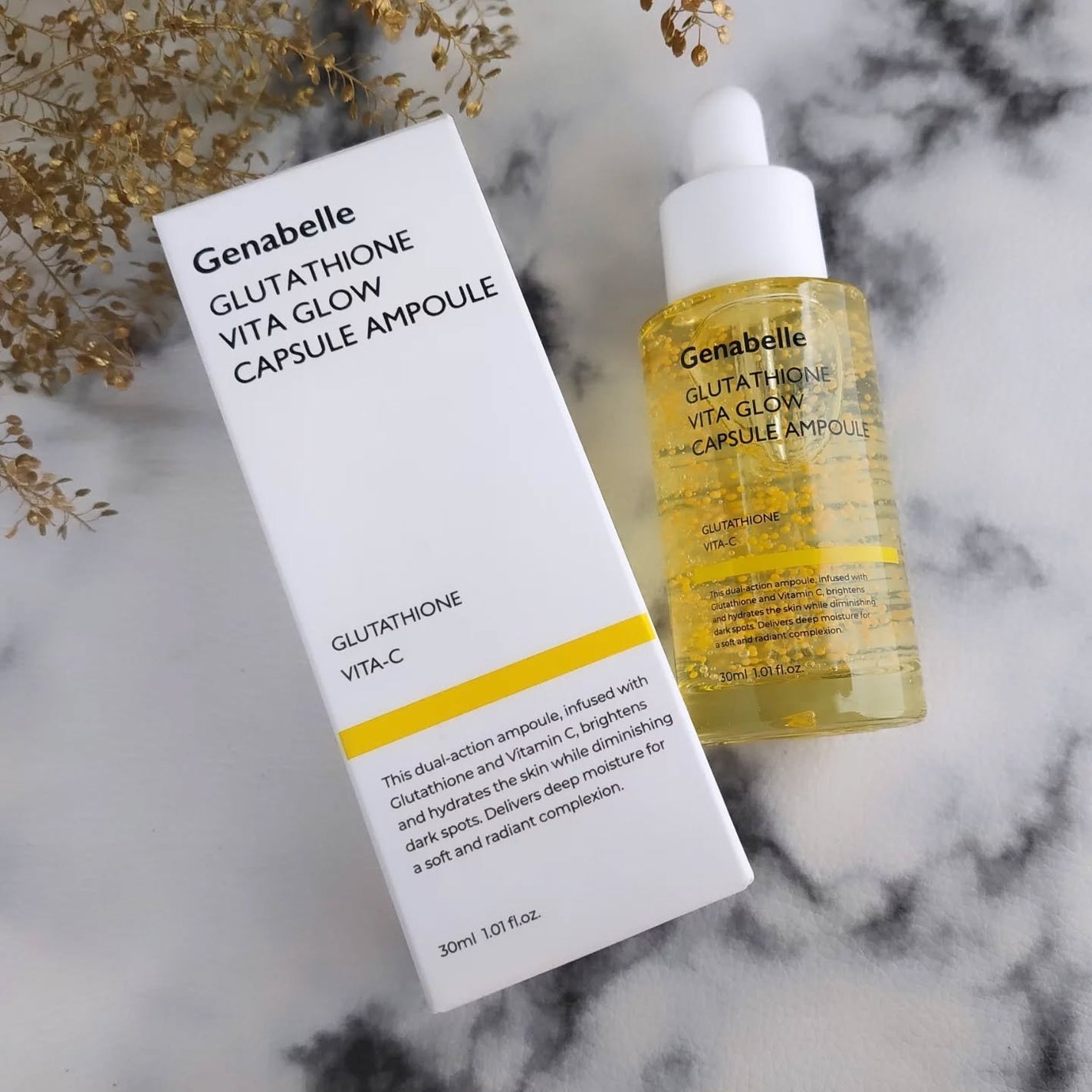 グルタチオンビタグローカプセル美容液/Genabelle/美容液を使ったクチコミ(2枚目)