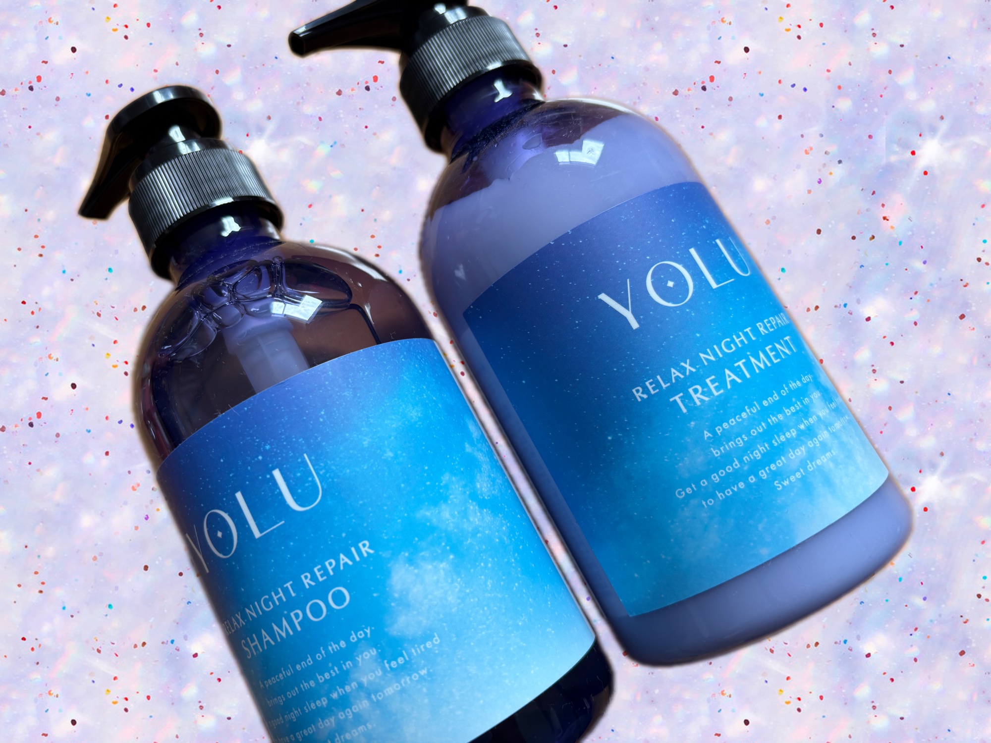 リラックスナイトリペア シャンプー／トリートメント/YOLU/シャンプー・コンディショナーを使ったクチコミ（1枚目）