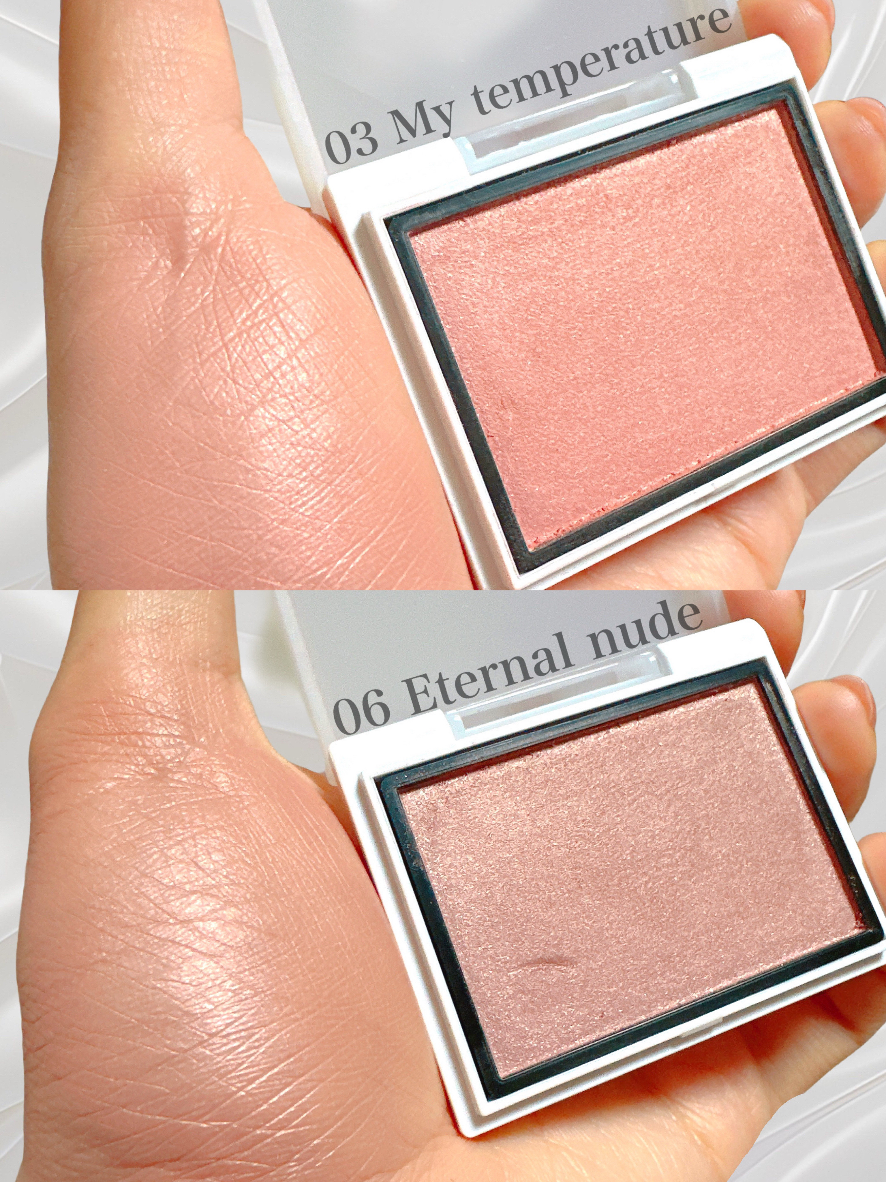 メロウメルティングチーク 03 My temperature/Enamor/パウダーチークを使ったクチコミ（2枚目）