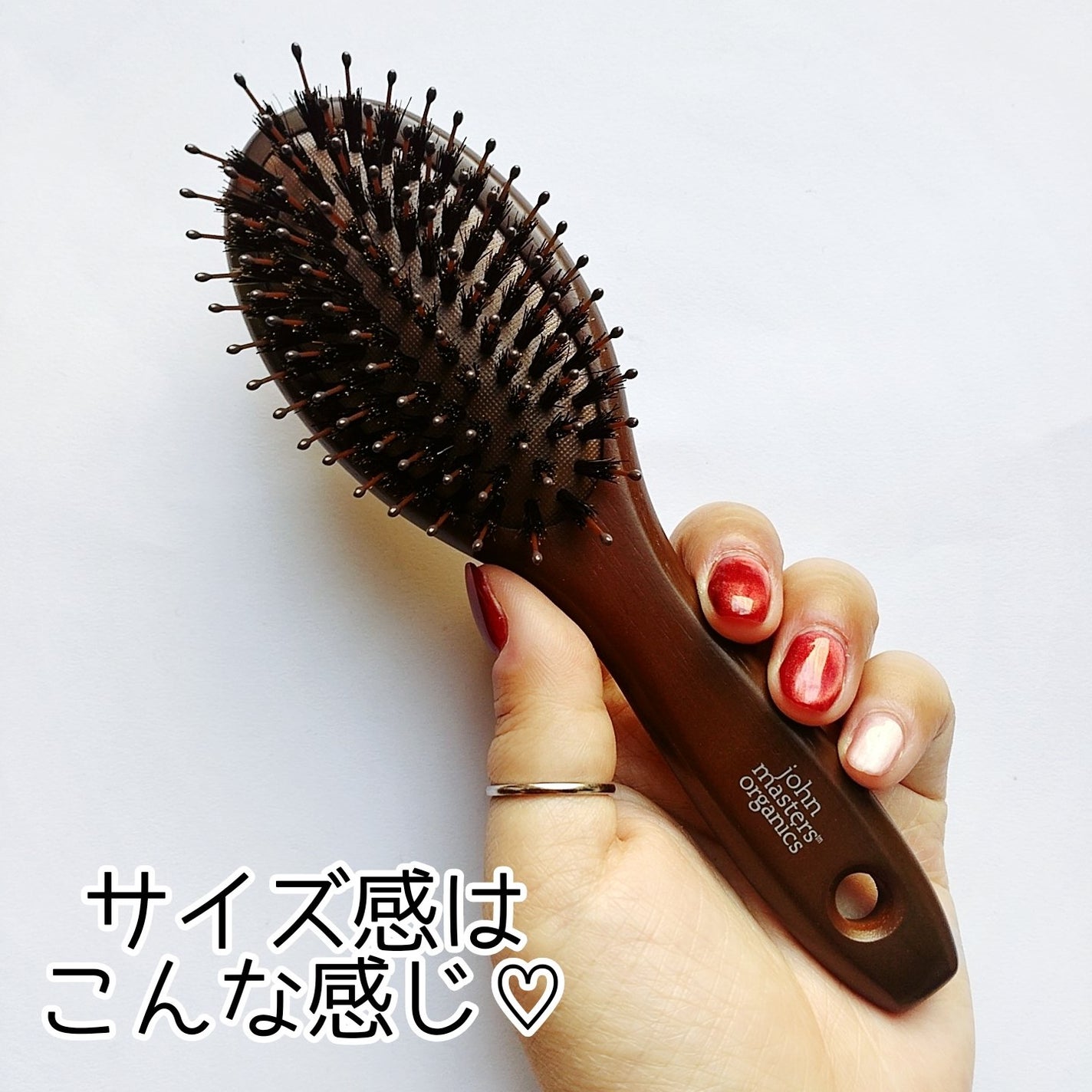 コンボパドルブラシ/john masters organics/ヘアブラシを使ったクチコミ(4枚目)