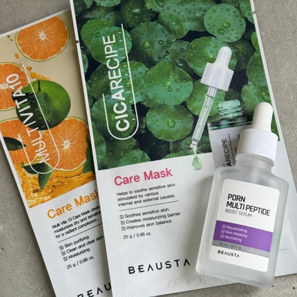 BEAUSTA PORN MULTIPEPIDEのクチコミ「BEAUSTA “PORN MULTIPEPIDE”
3種の階層からできたPDRNと9種類の.....」(1枚目)