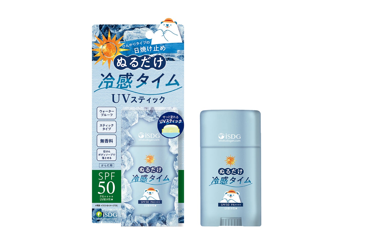 ぬるだけ冷感タイム UVスティック / ISDG 医食同源ドットコム