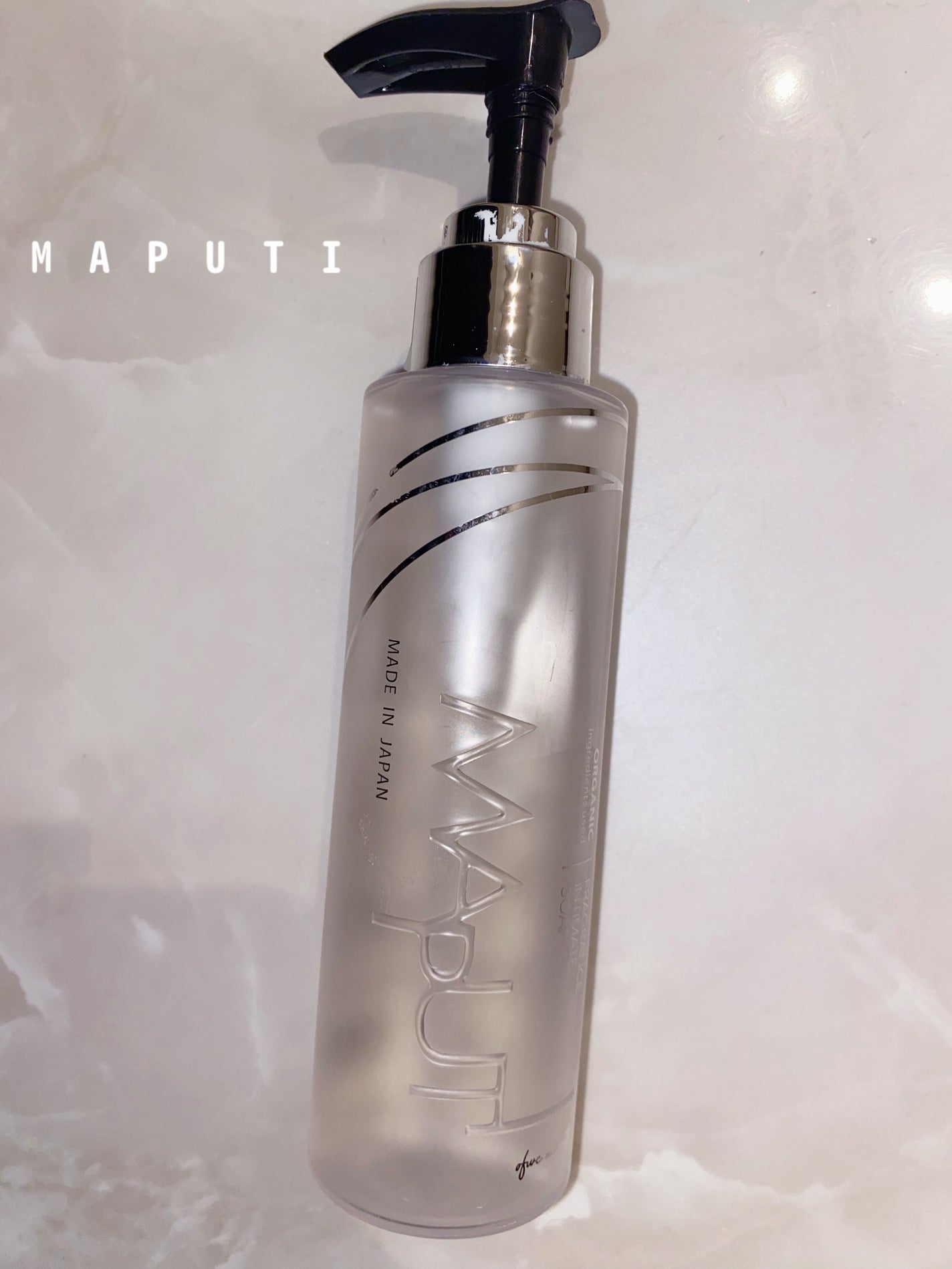 オーガニックフレグランスインティメイトソープ MAPUTI/MAPUTI/デリケートゾーンケアを使ったクチコミ(1枚目)