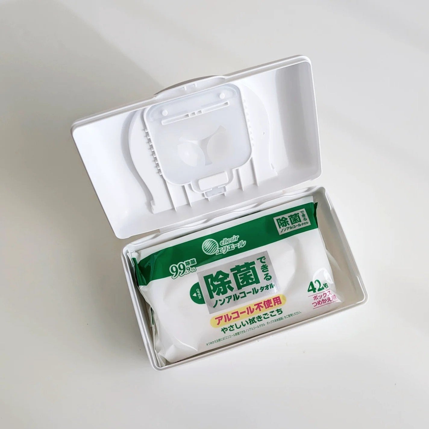 除菌できるノンアルコールタオル/エリエール/ティッシュを使ったクチコミ(3枚目)
