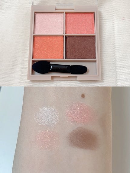 &. Wチャーム アイシャドウ2スタイルカラーパレット/DAISO/アイシャドウパレットを使ったクチコミ(4枚目)