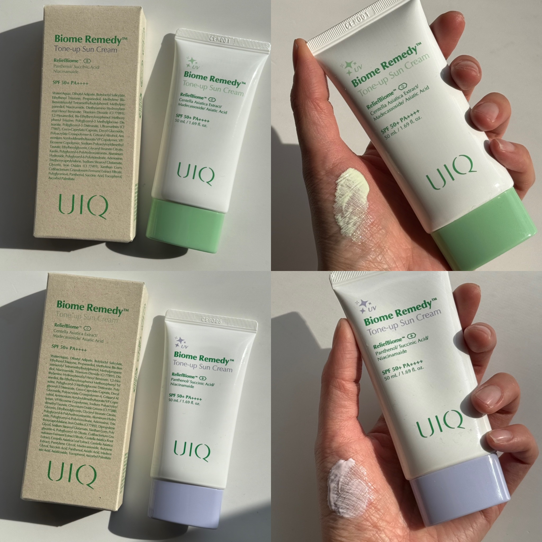 バイオームレメディパープルトーンアップUVクリーム/UIQ/日焼け止めクリームを使ったクチコミ（3枚目）