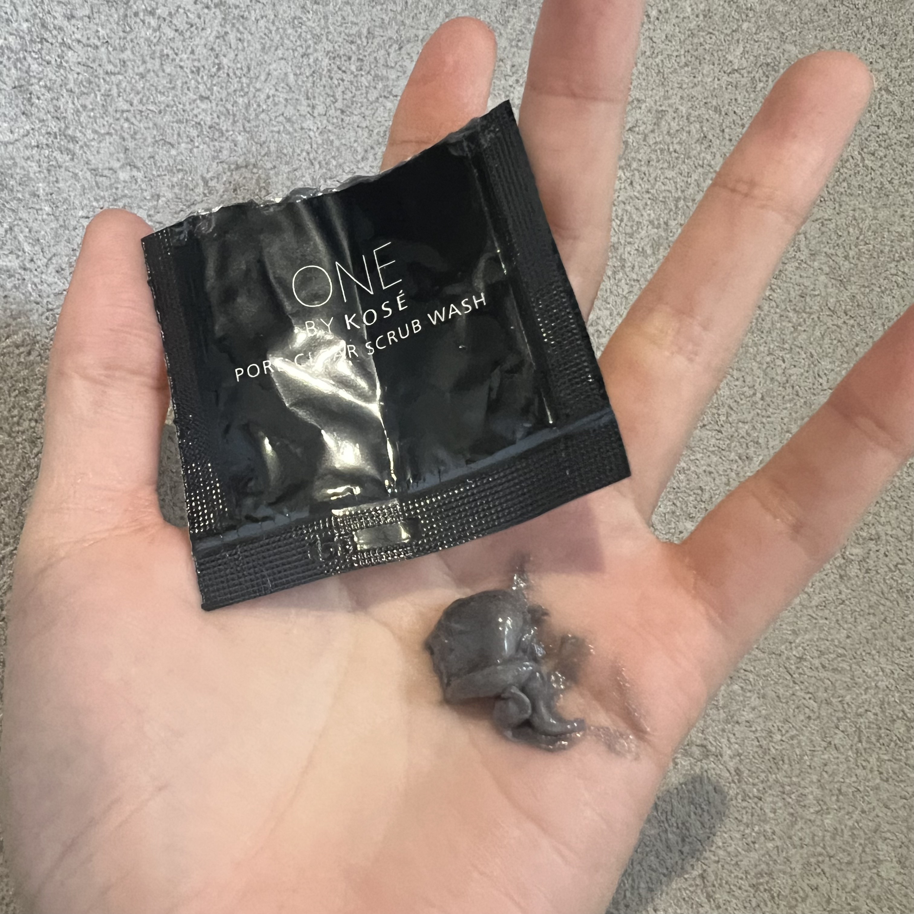 ポアクリア スクラブ ウォッシュ/ONE BY KOSE/洗顔フォームを使ったクチコミ（2枚目）