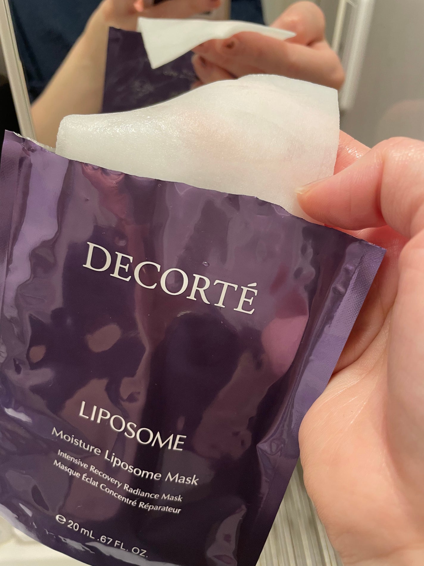 モイスチュア リポソーム マスク/DECORTÉ/シートマスク・パックを使ったクチコミ(2枚目)