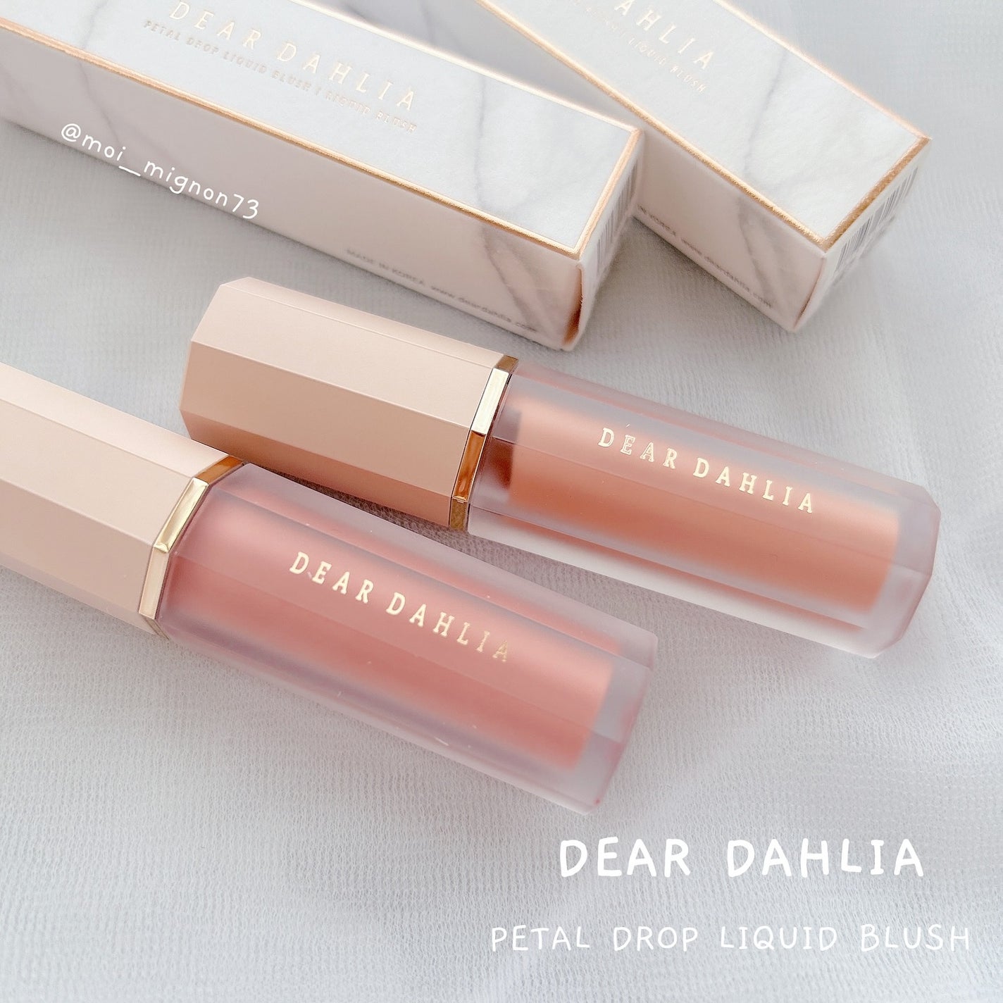 ペタルドロップリキッドブラッシャー/DEAR DAHLIA/リキッドチークを使ったクチコミ(1枚目)
