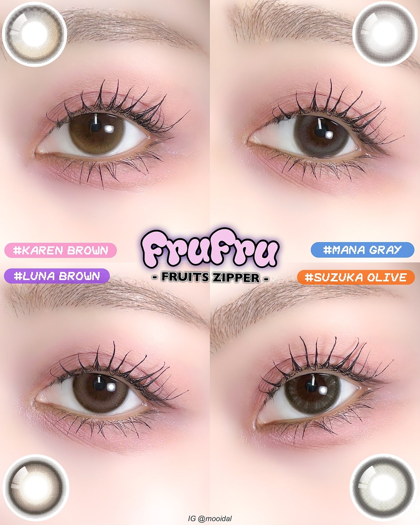 FruFru 1day/FruFru/ワンデー(1DAY)カラコンを使ったクチコミ(1枚目)