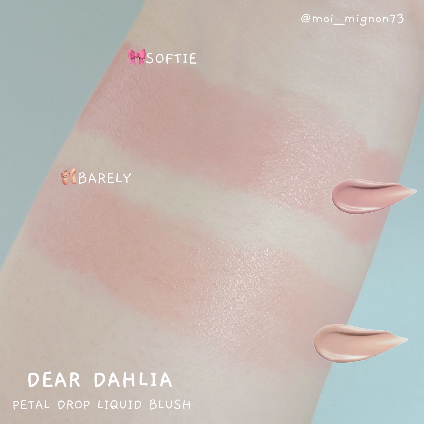 ペタルドロップリキッドブラッシャー/DEAR DAHLIA/リキッドチークを使ったクチコミ（3枚目）